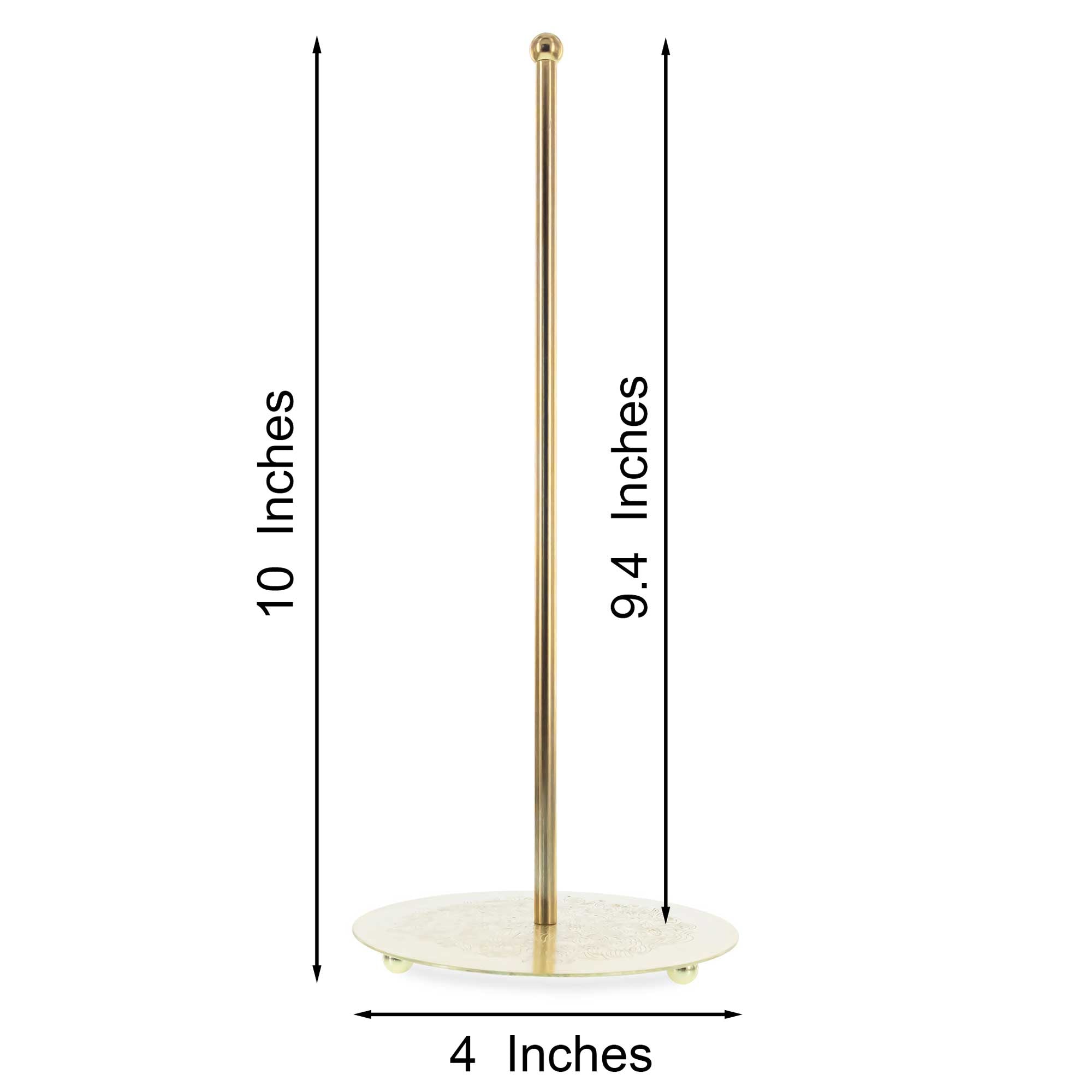 Ornate Gold Metal Rod Tree Topper Stand Display Stand 10 Inches (Taiwan)