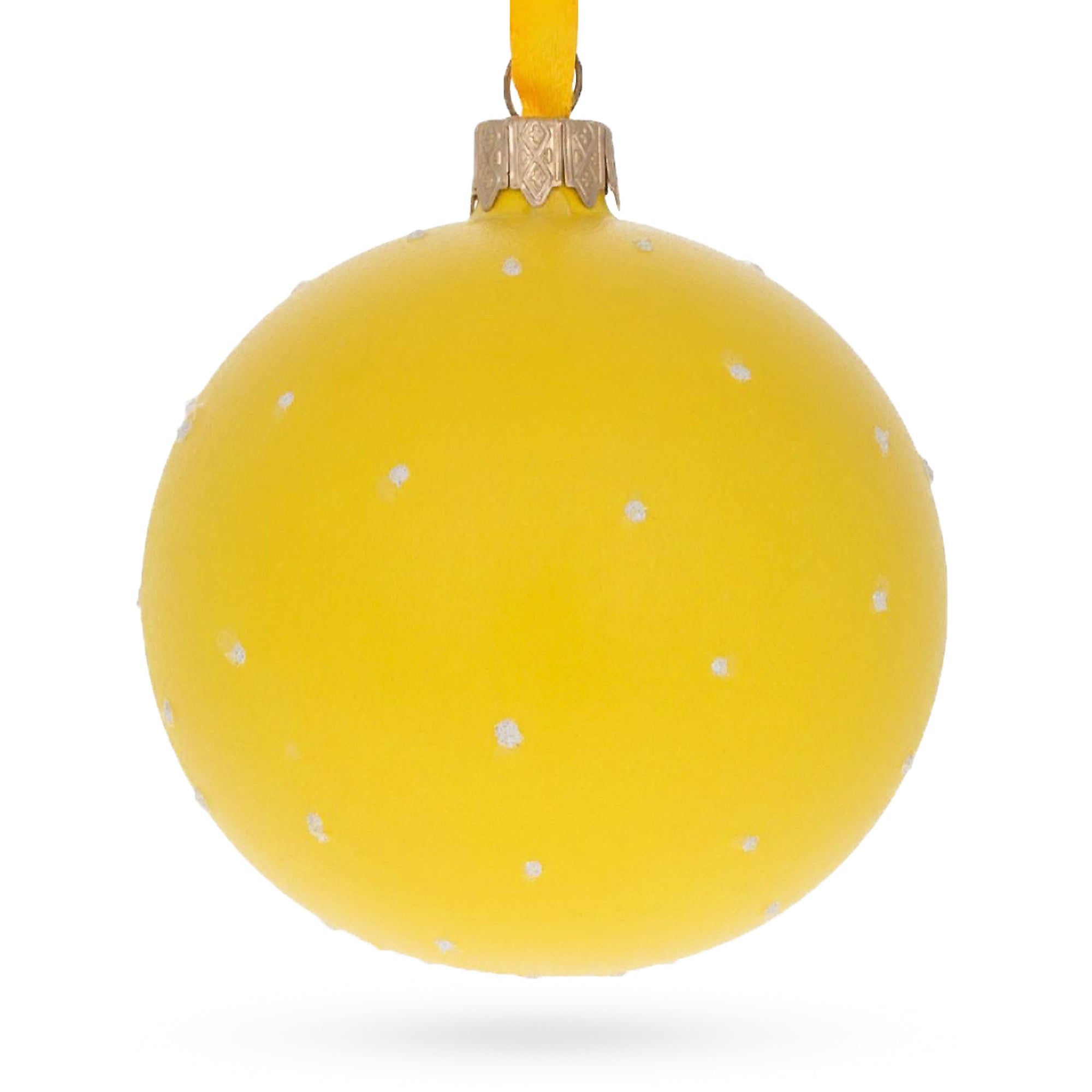 Cheeky Wink and Kiss Facial Expressions Glass Ball Christmas Ornament 3.25 Inches