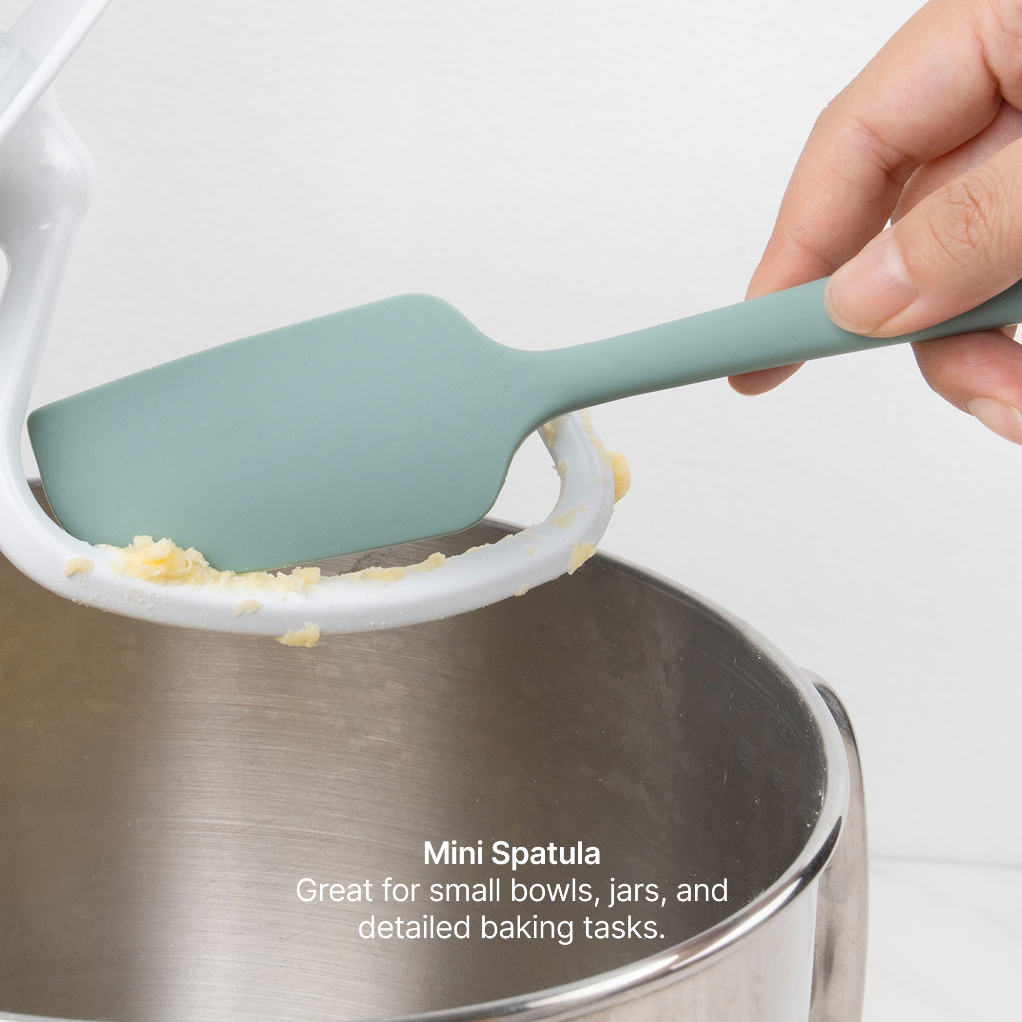 Elihome 8 Piece Silicone Spatula Set - Teal Grey