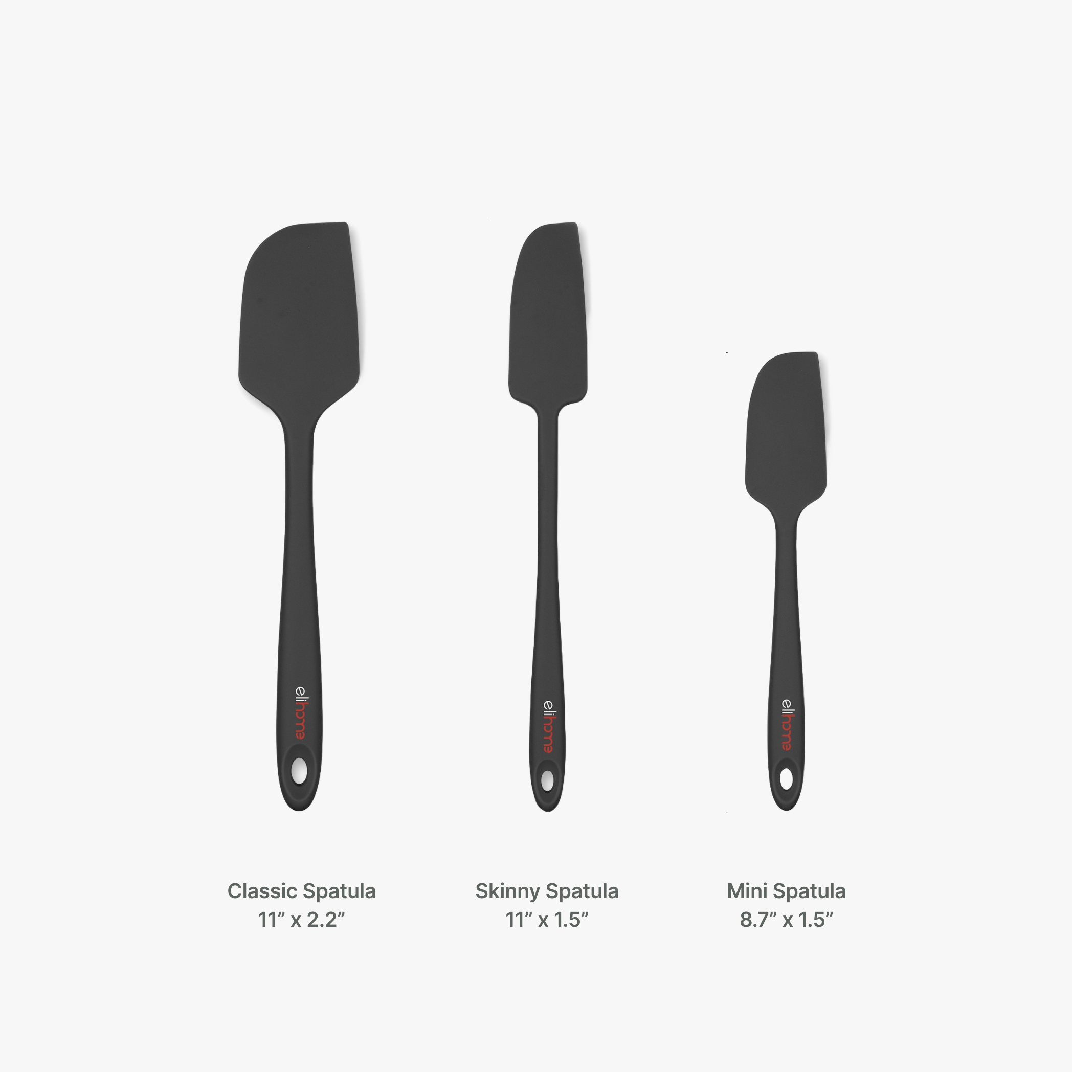 Elihome 6 Piece Silicone Spatula Set