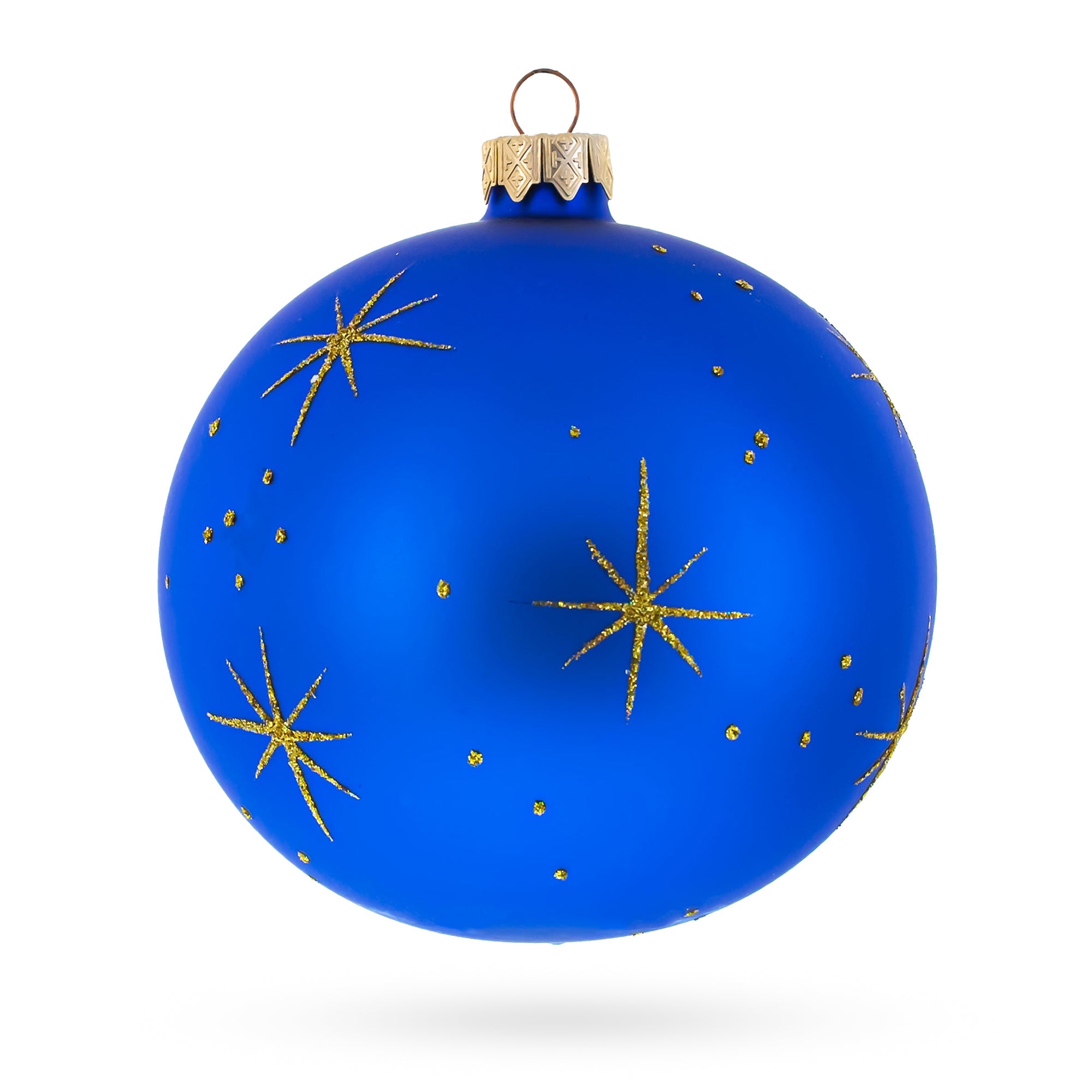 Sacred Holy Family Glass Ball Christmas Ornament 4 Inches
