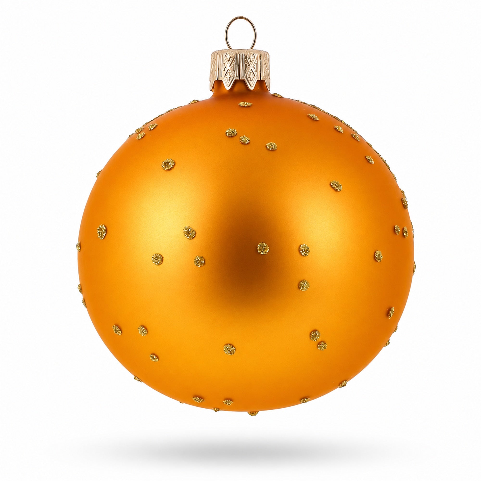 Festive Santa Wreath Gifts Glass Ball Christmas Ornament 3.25 Inches