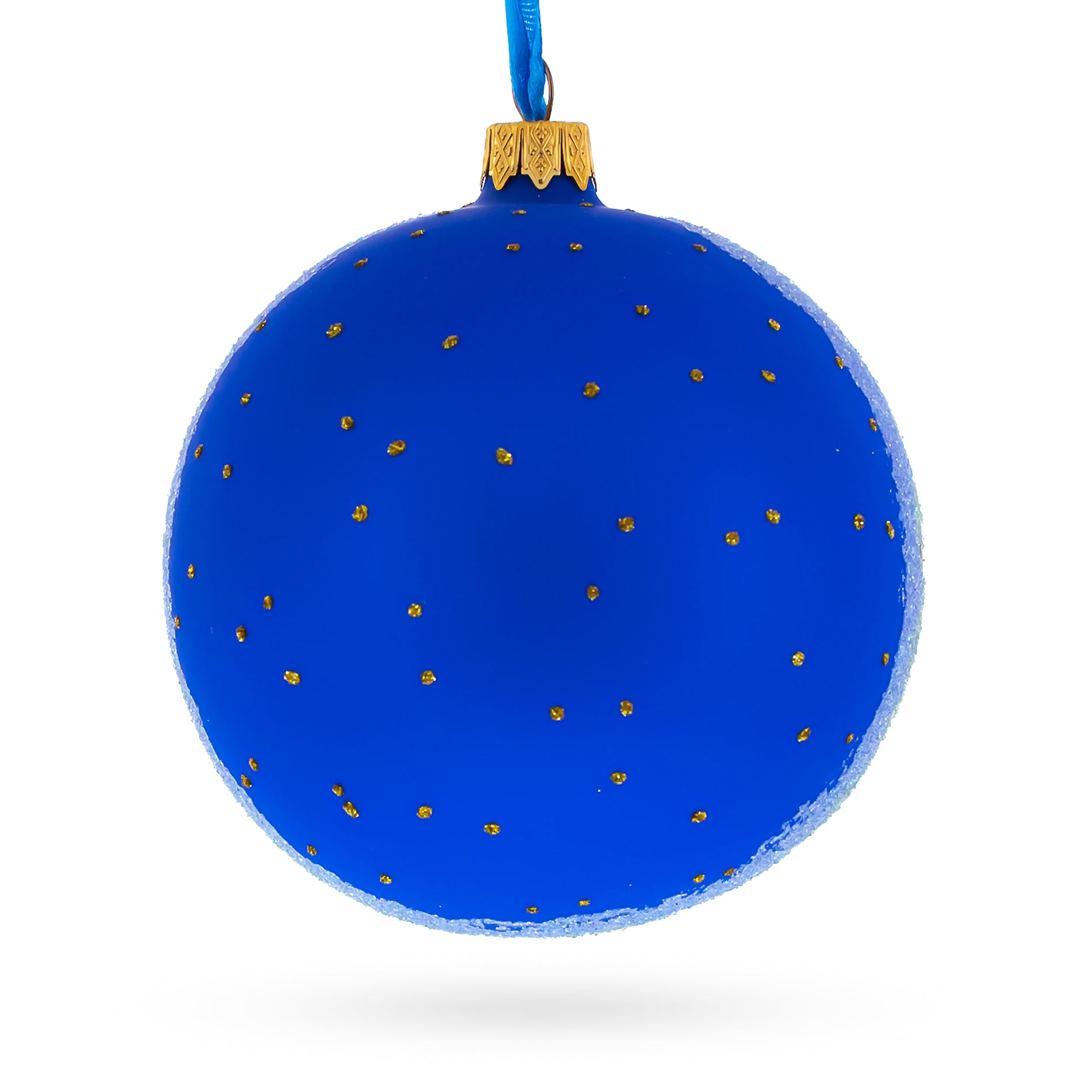 White House, Washington DC Glass Ball Christmas Ornament 4 Inches