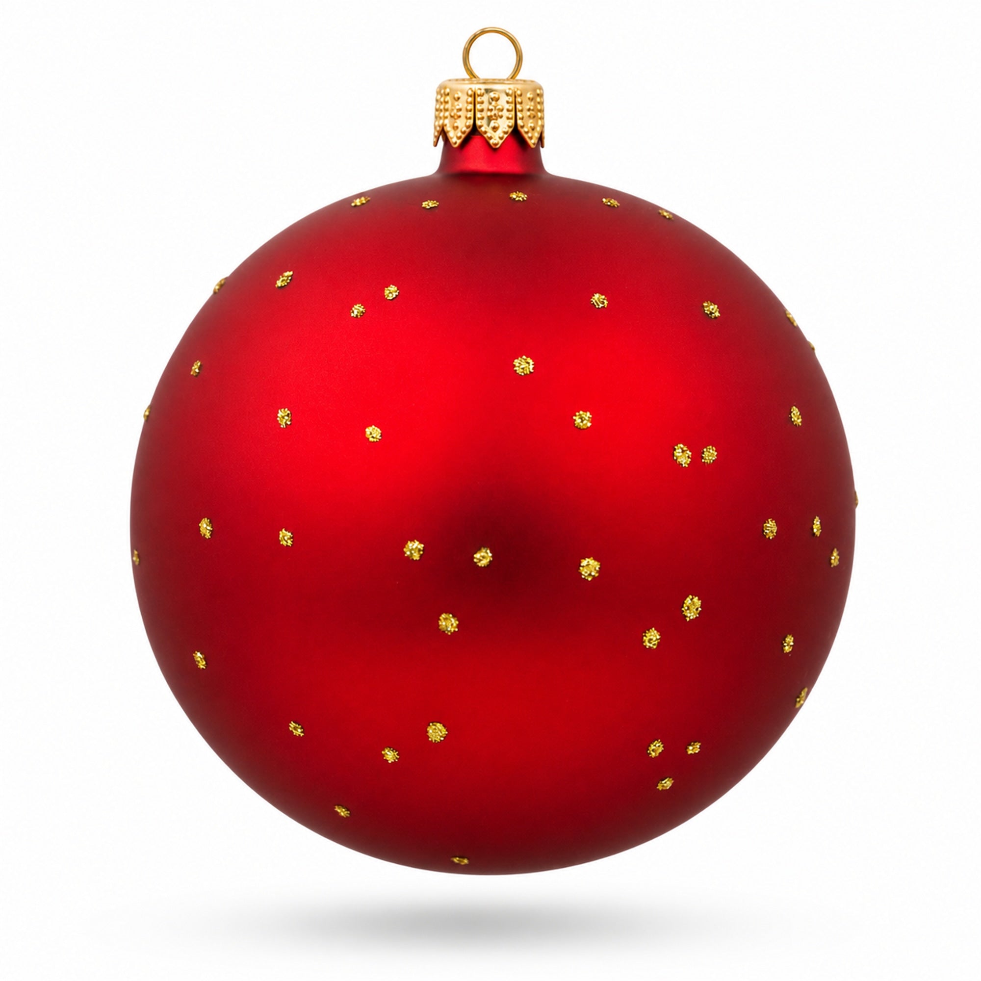 Santa Filling Stockings by a Cozy Fireplace Glass Ball Christmas Ornament 4 Inches