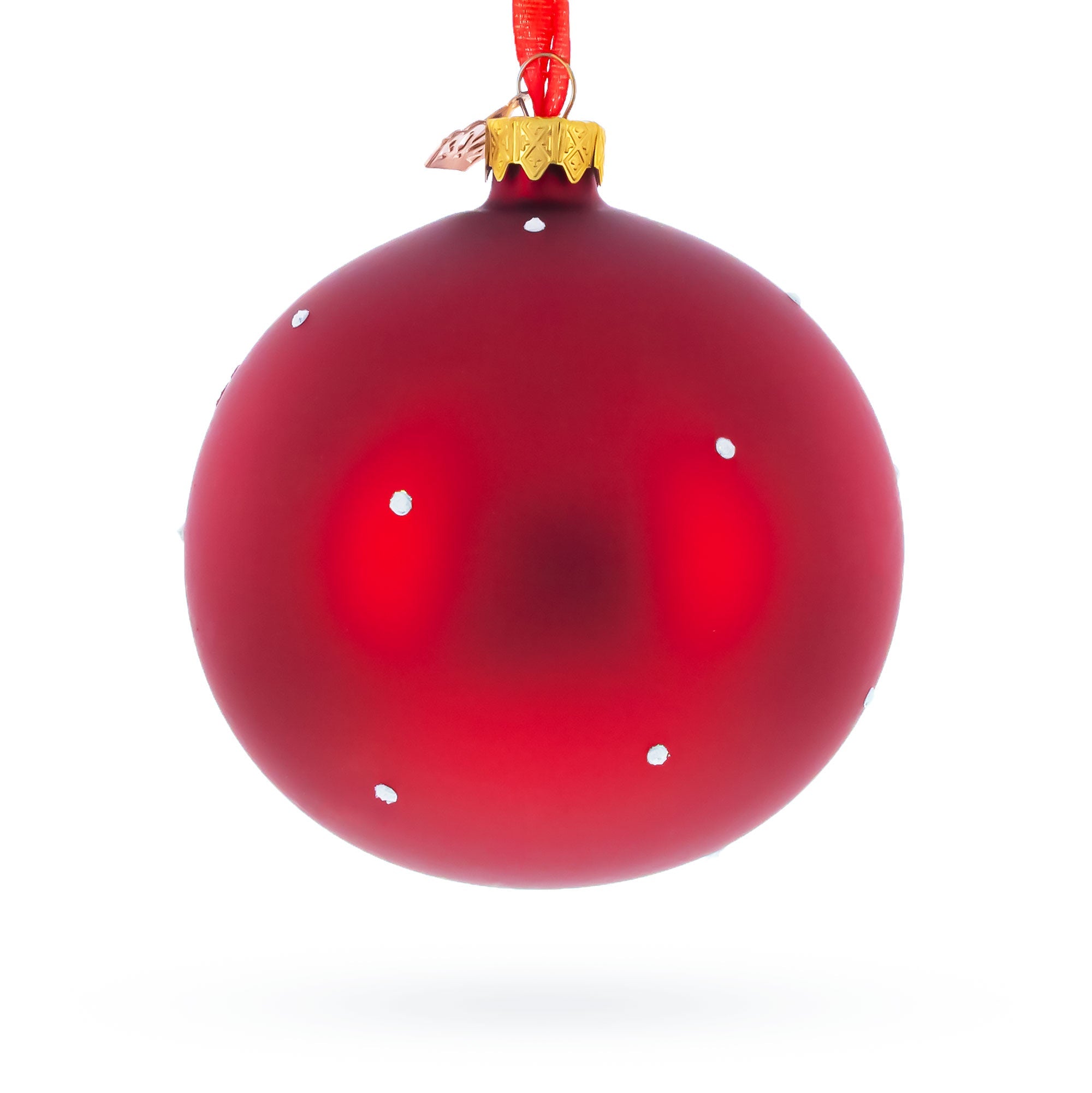 Girl in Stocking Glass Ball Baby's First Christmas Ornament 4 Inches