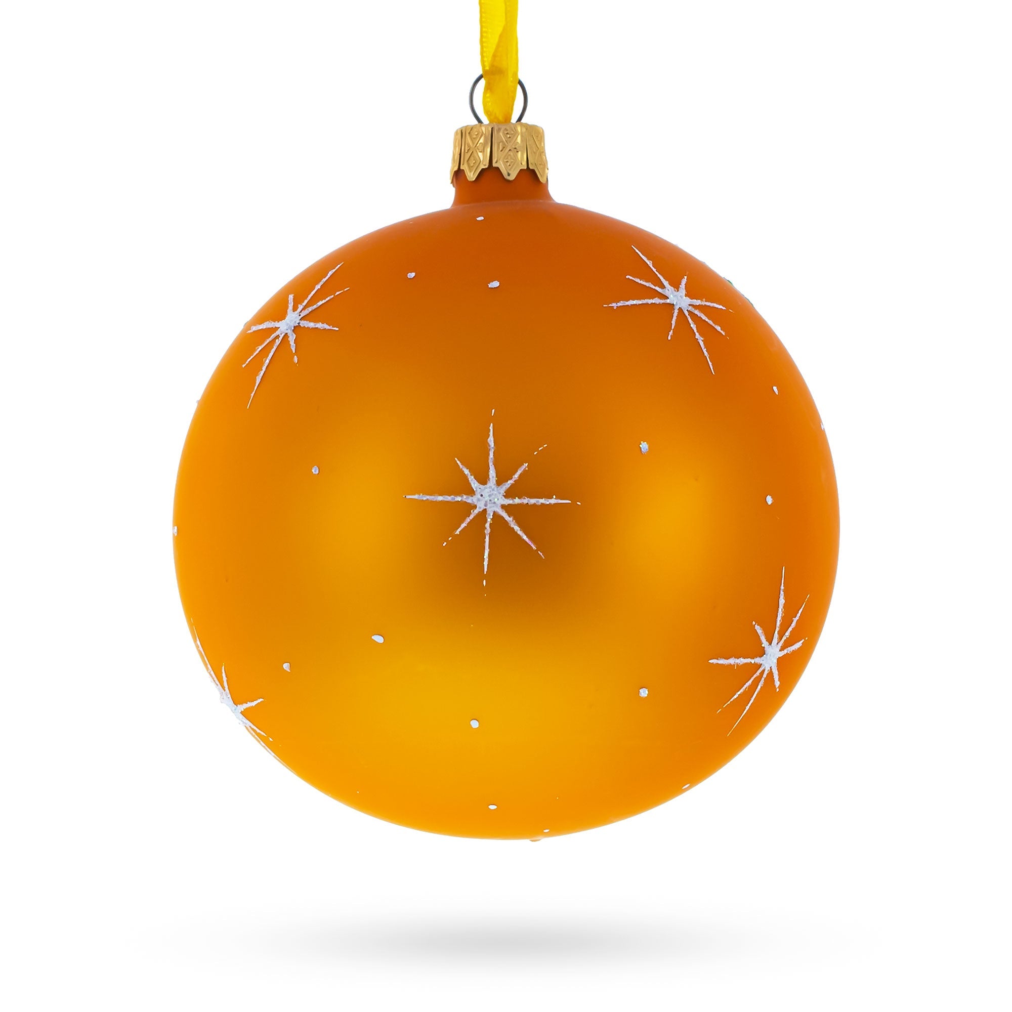 Our First Christmas Penguin Couple Glass Ball Ornament 4 Inches