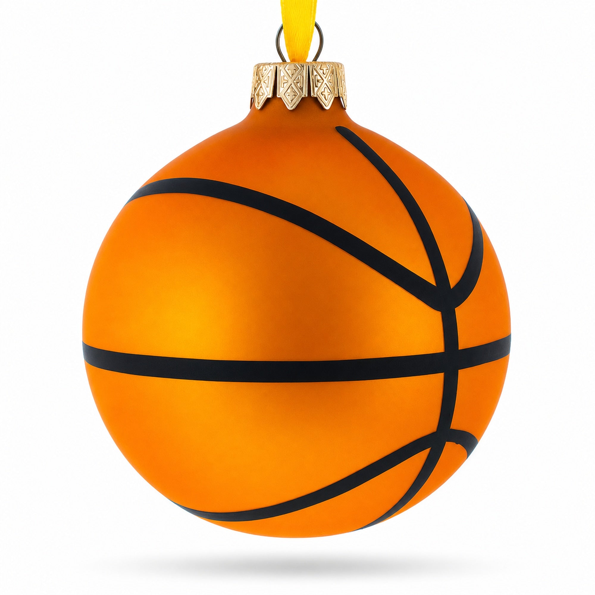 Basketball Player in Action Glass Ball Christmas Sports Ornament 4 Inches