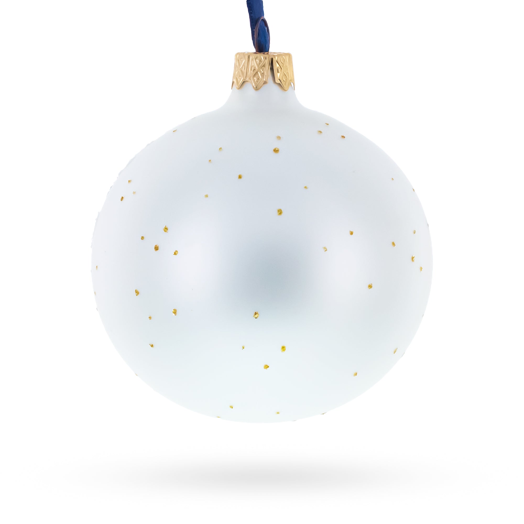 Saxophone, Guitar, Piano Glass Ball Christmas Music Ornament 4 Inches