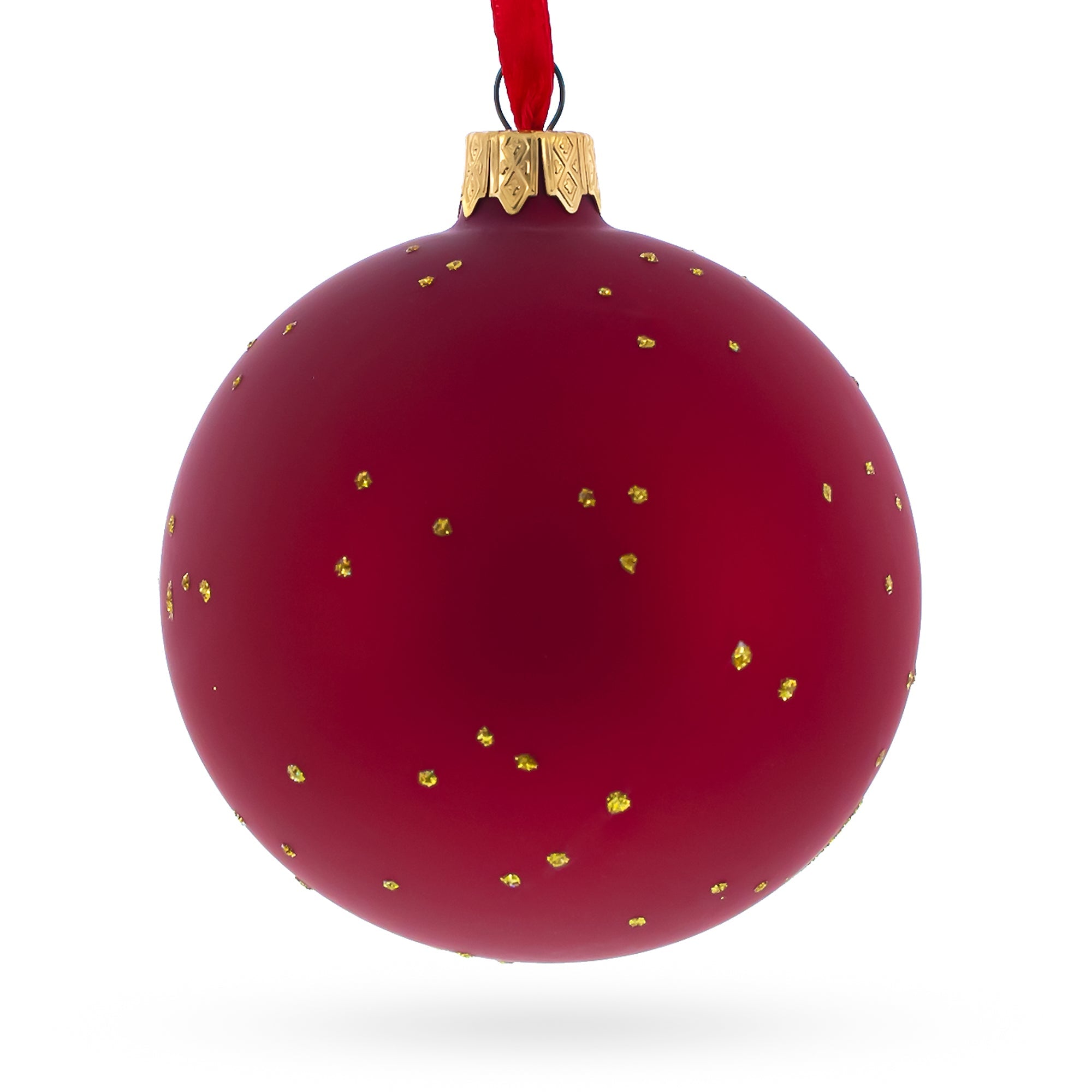 Mail Carrier Glass Ball Christmas Ornament 3.25 Inches