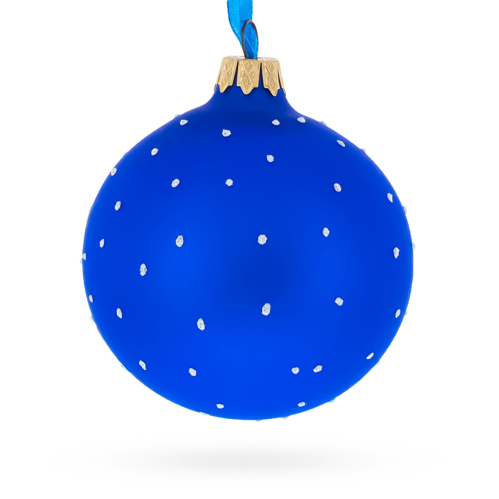 Motorcycle Glass Ball Christmas Ornament 3.25 Inches