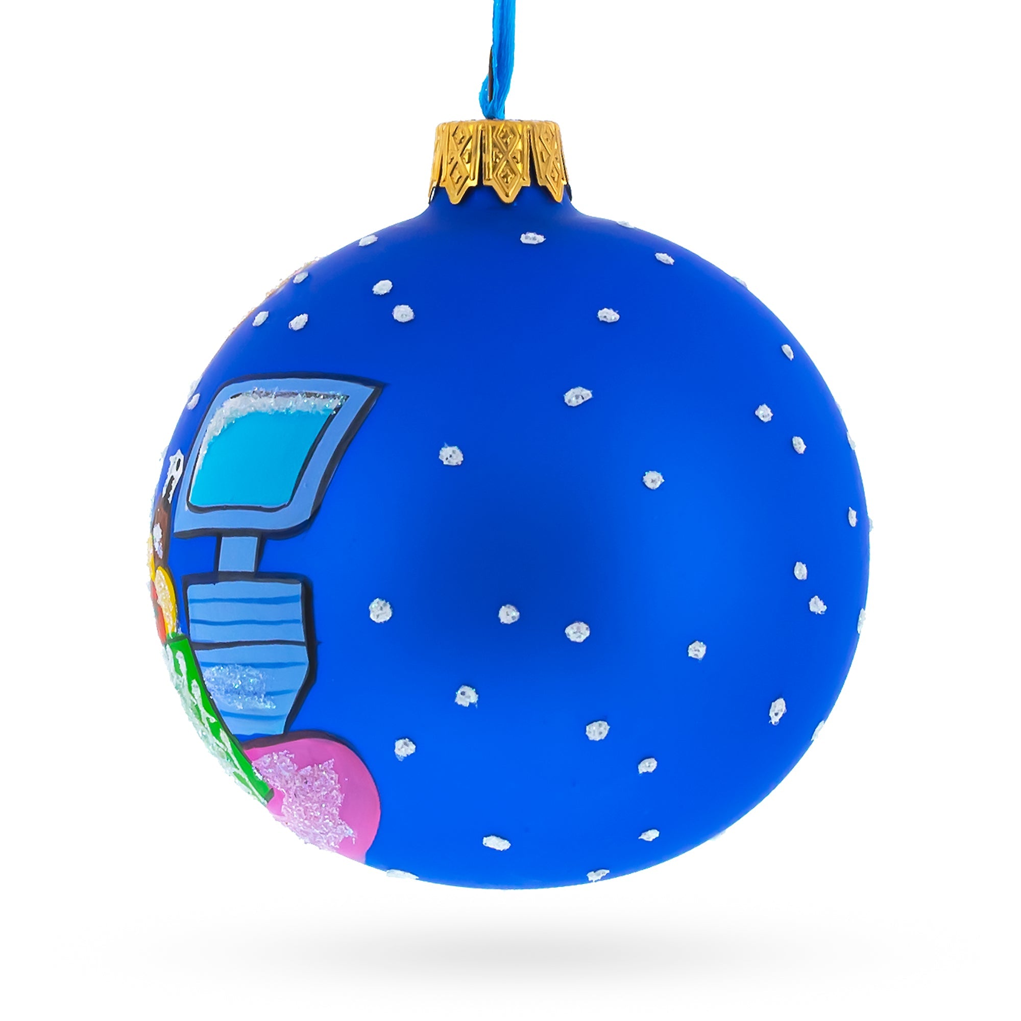 Cashier Glass Christmas Ornament 3.25 Inches