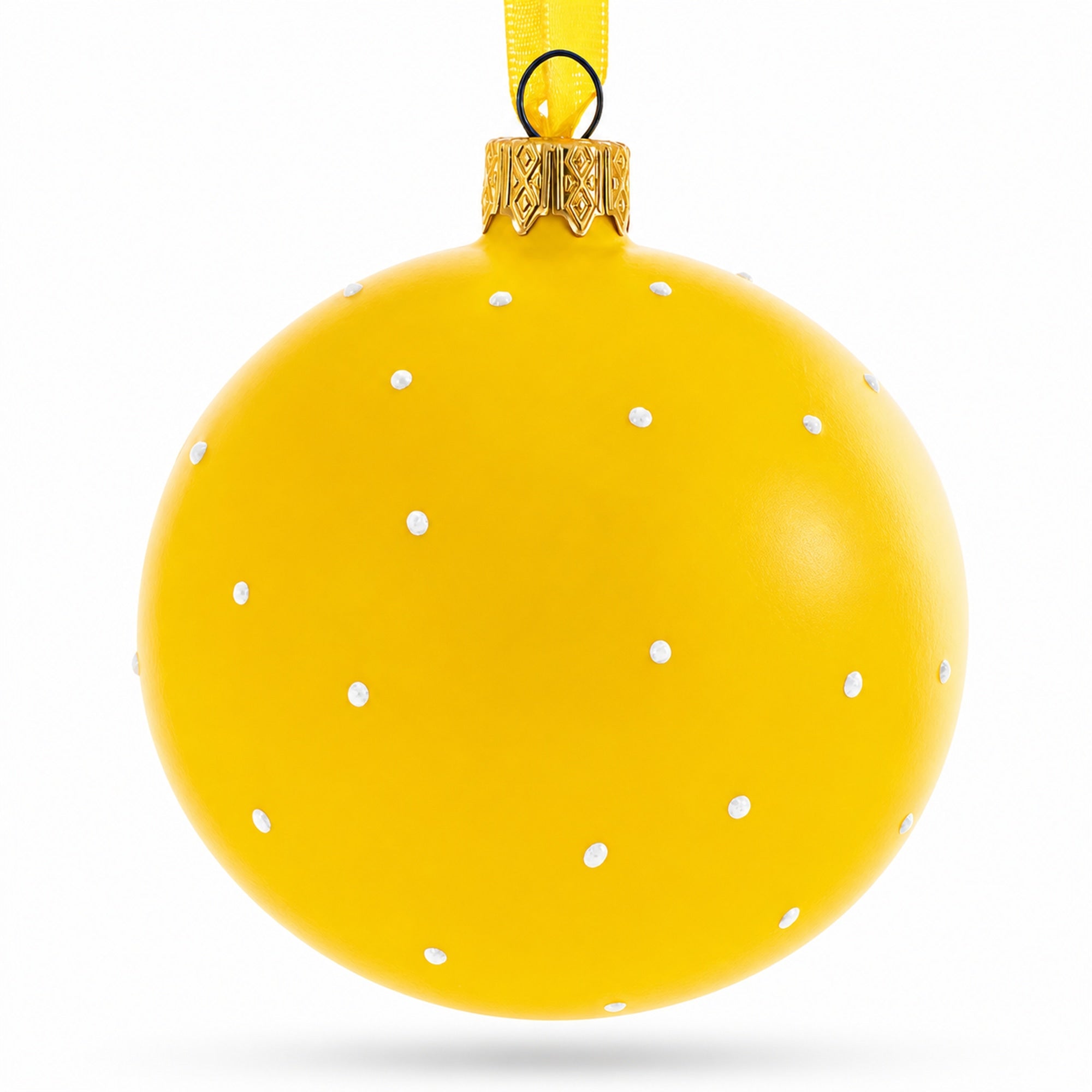 Laughing Facial Expressions Glass Ball Christmas Ornament 3.25 Inches