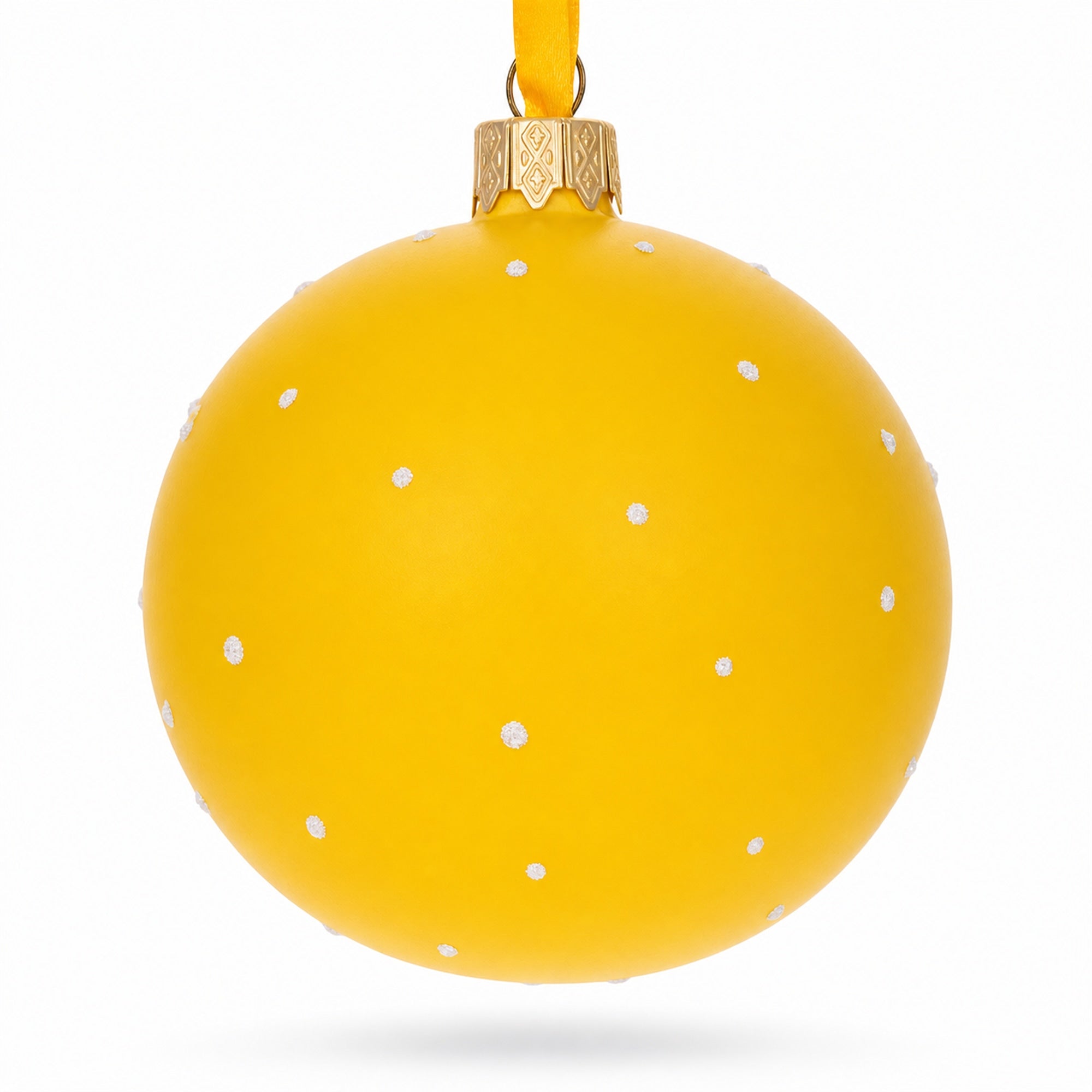 Cheeky Wink and Kiss Facial Expressions Glass Ball Christmas Ornament 3.25 Inches
