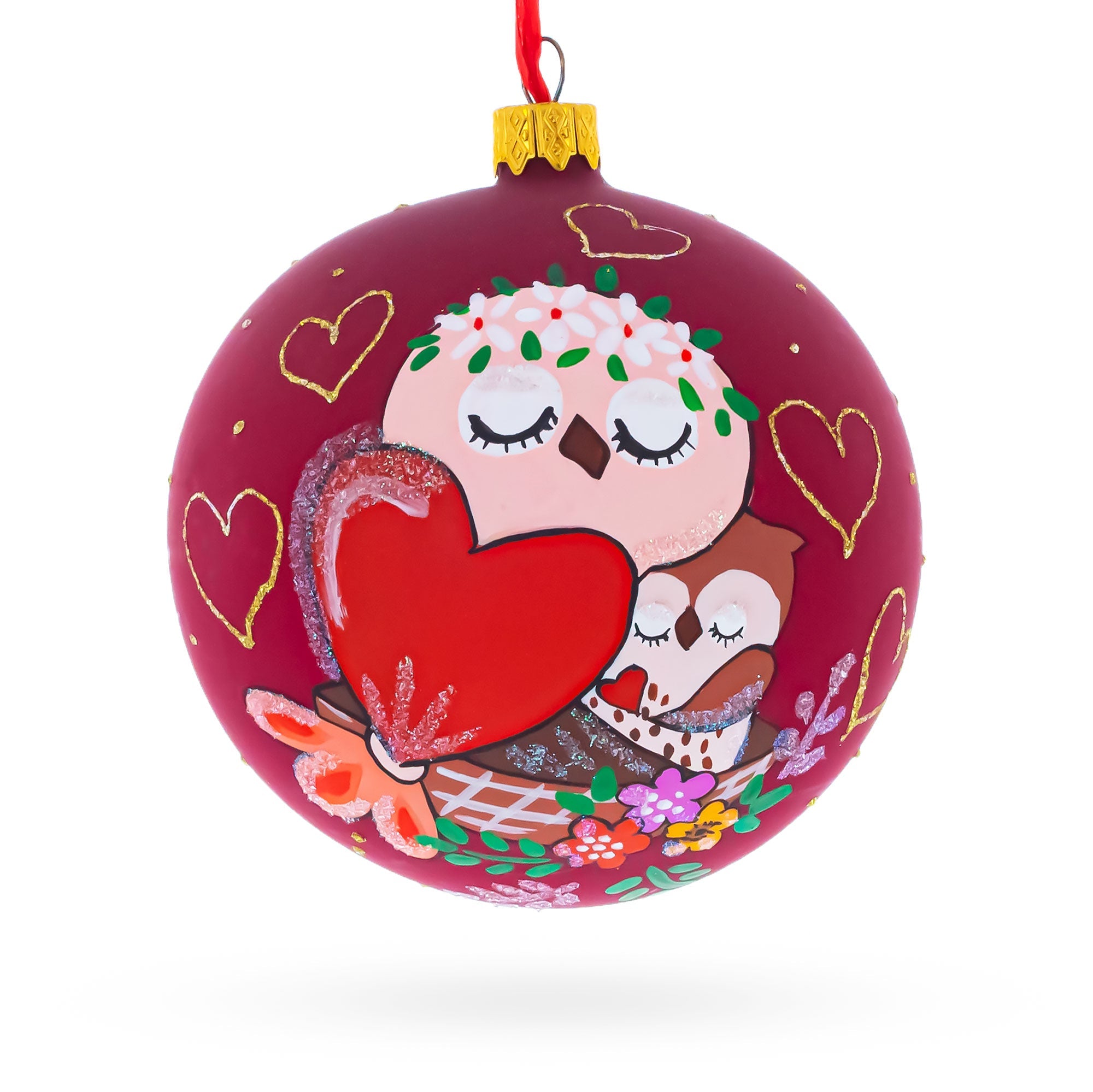 Mother's Day Glass Ball Christmas Ornament 4 Inches