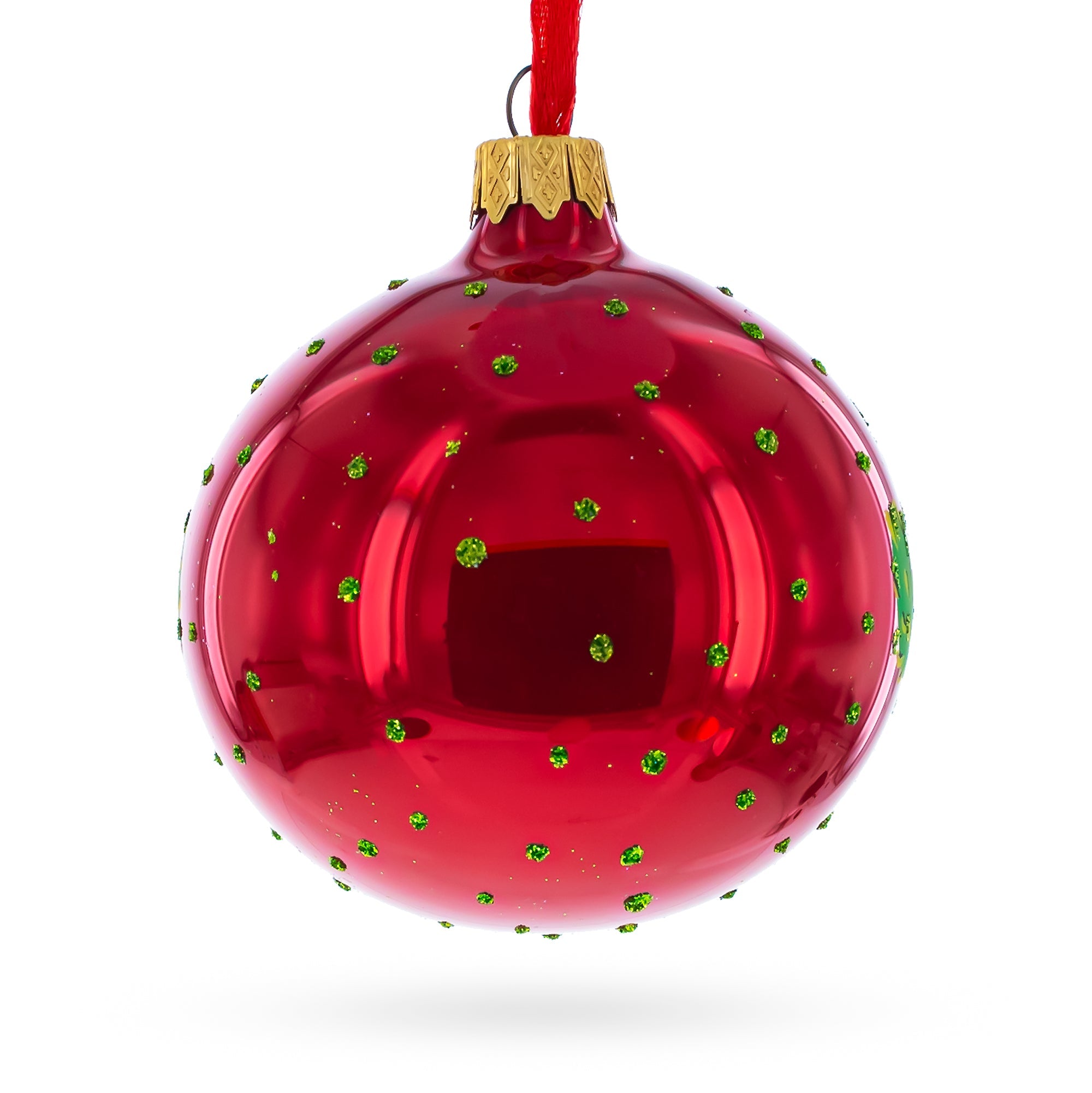 Latin American Dancers Glass Christmas Ornament 3.25 Inches