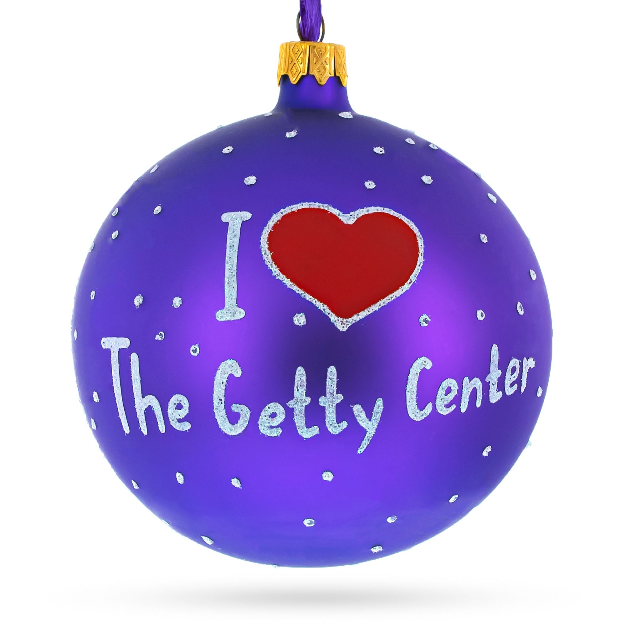 Los Angeles, California Glass Ball Christmas Ornament 4 Inches