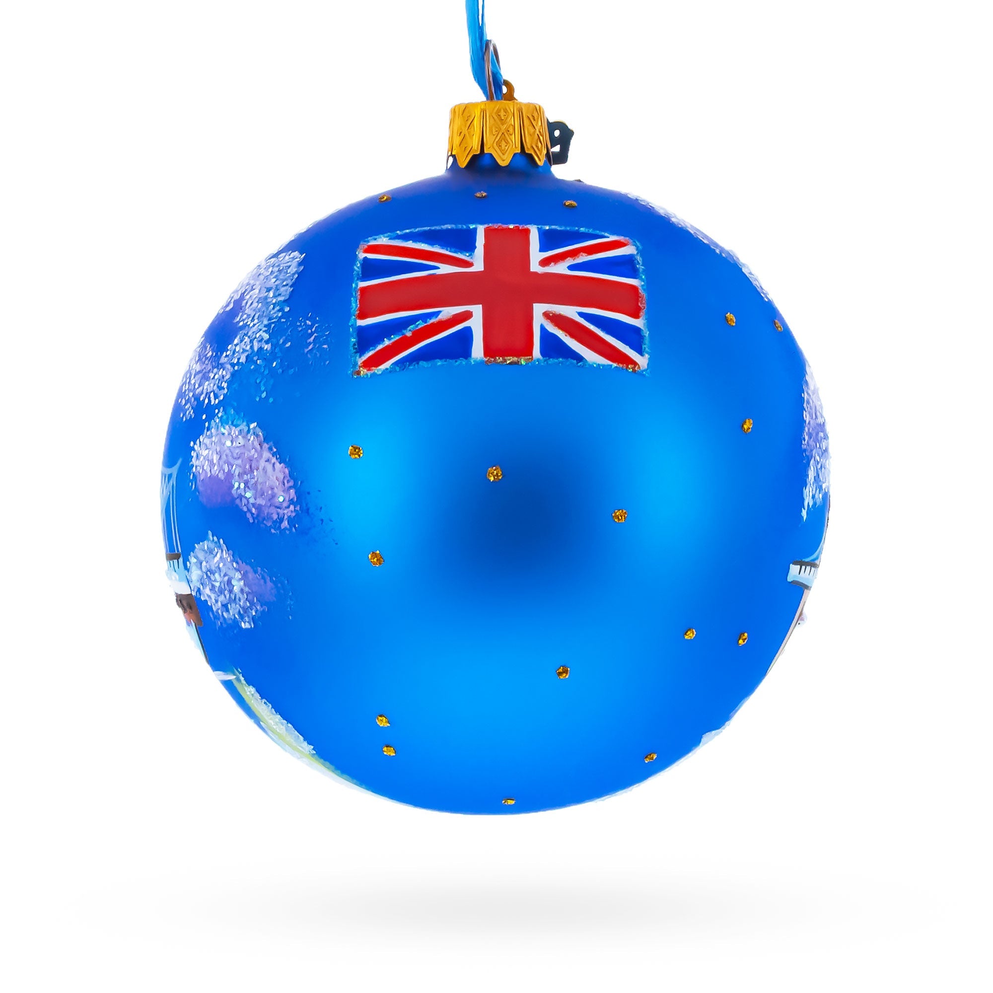 Tower Bridge, London, United Kingdom Glass Ornament 4 Inches