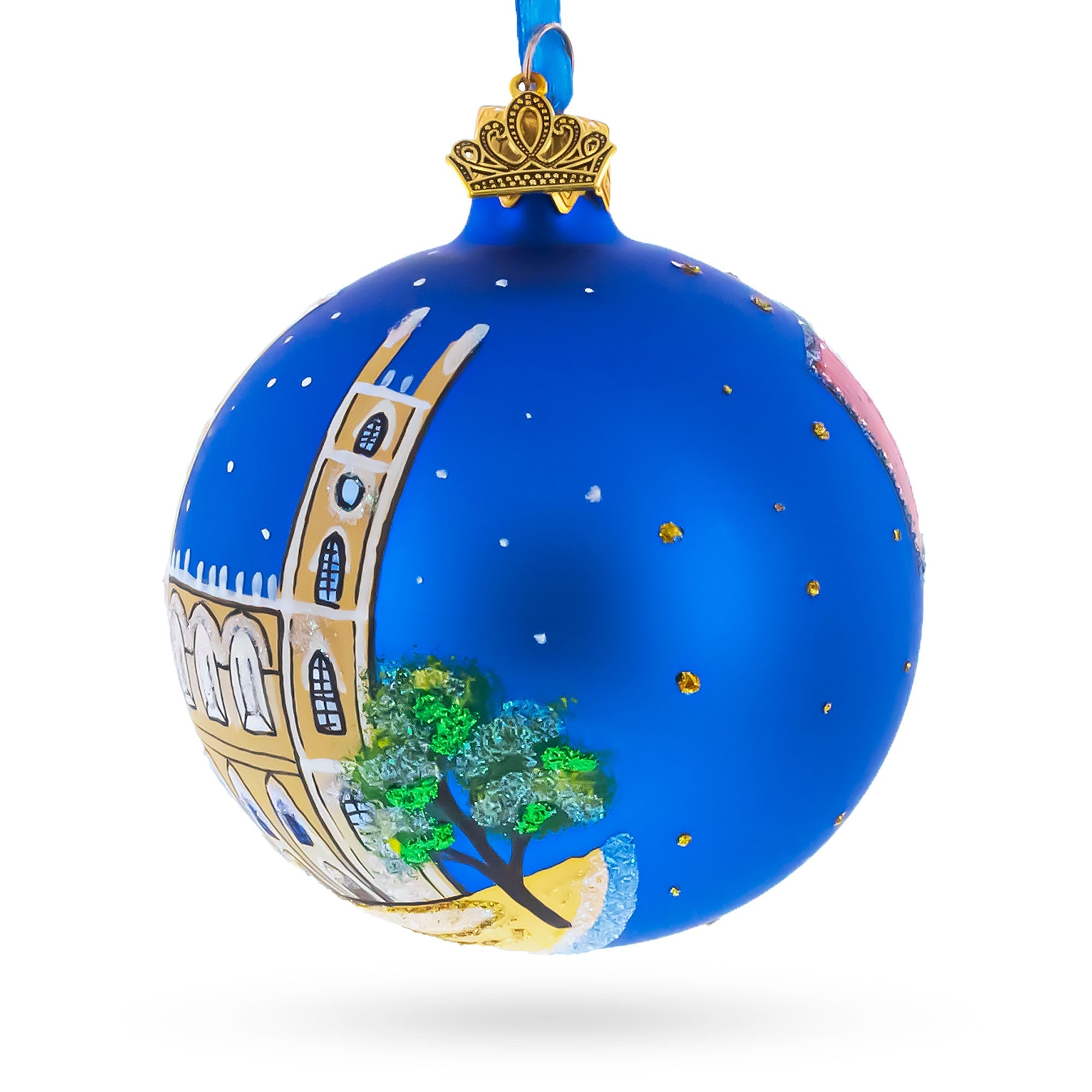 Notre-Dame Basilica, Montreal, Canada Glass Ball Christmas Ornament 3.25 Inches