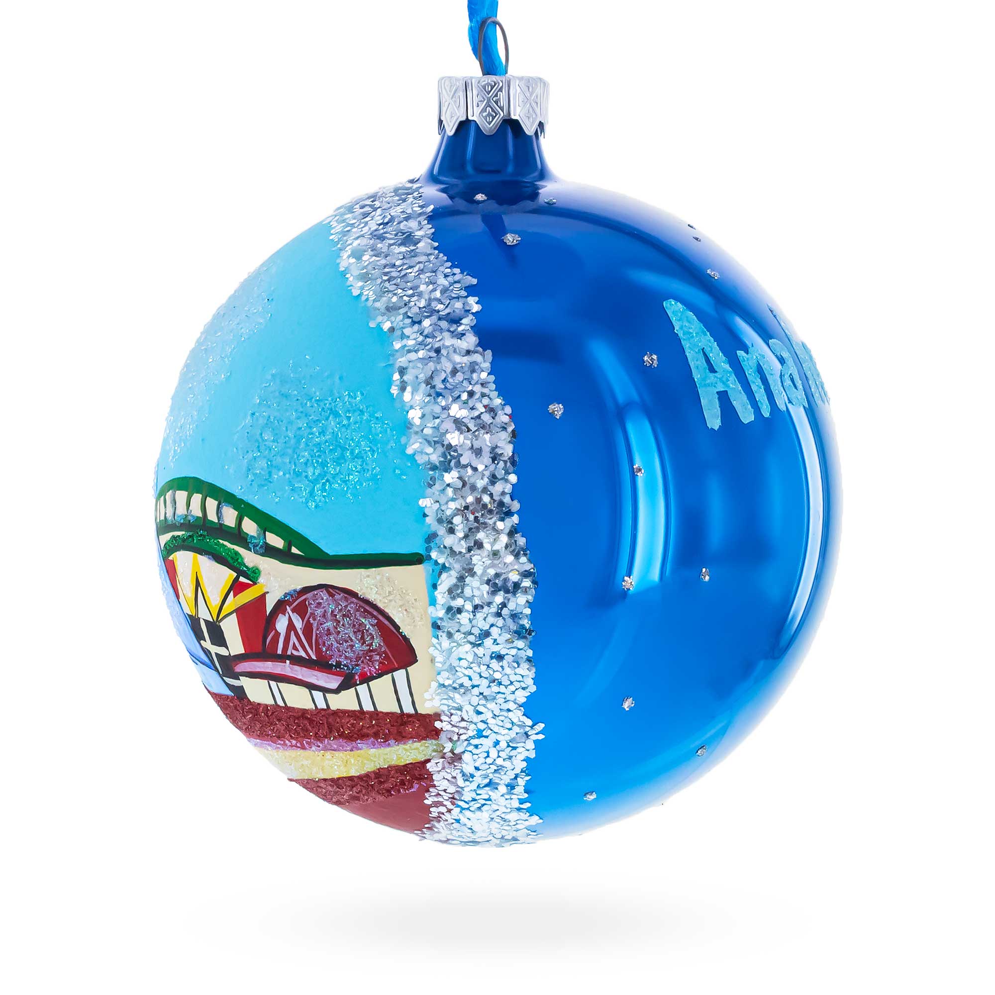 Anaheim, Maryland Glass Ball Christmas Ornament 4 Inches