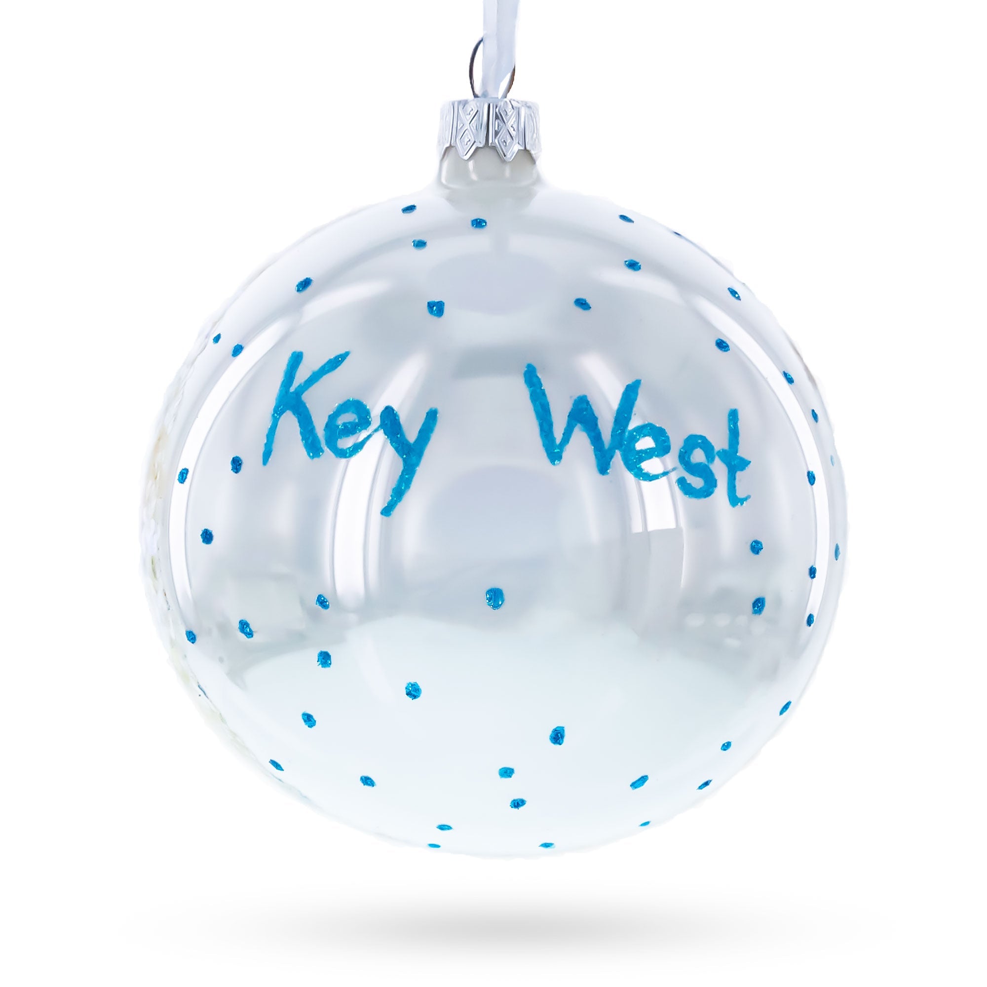 Key West, Florida Glass Ball Christmas Ornament 4 Inches
