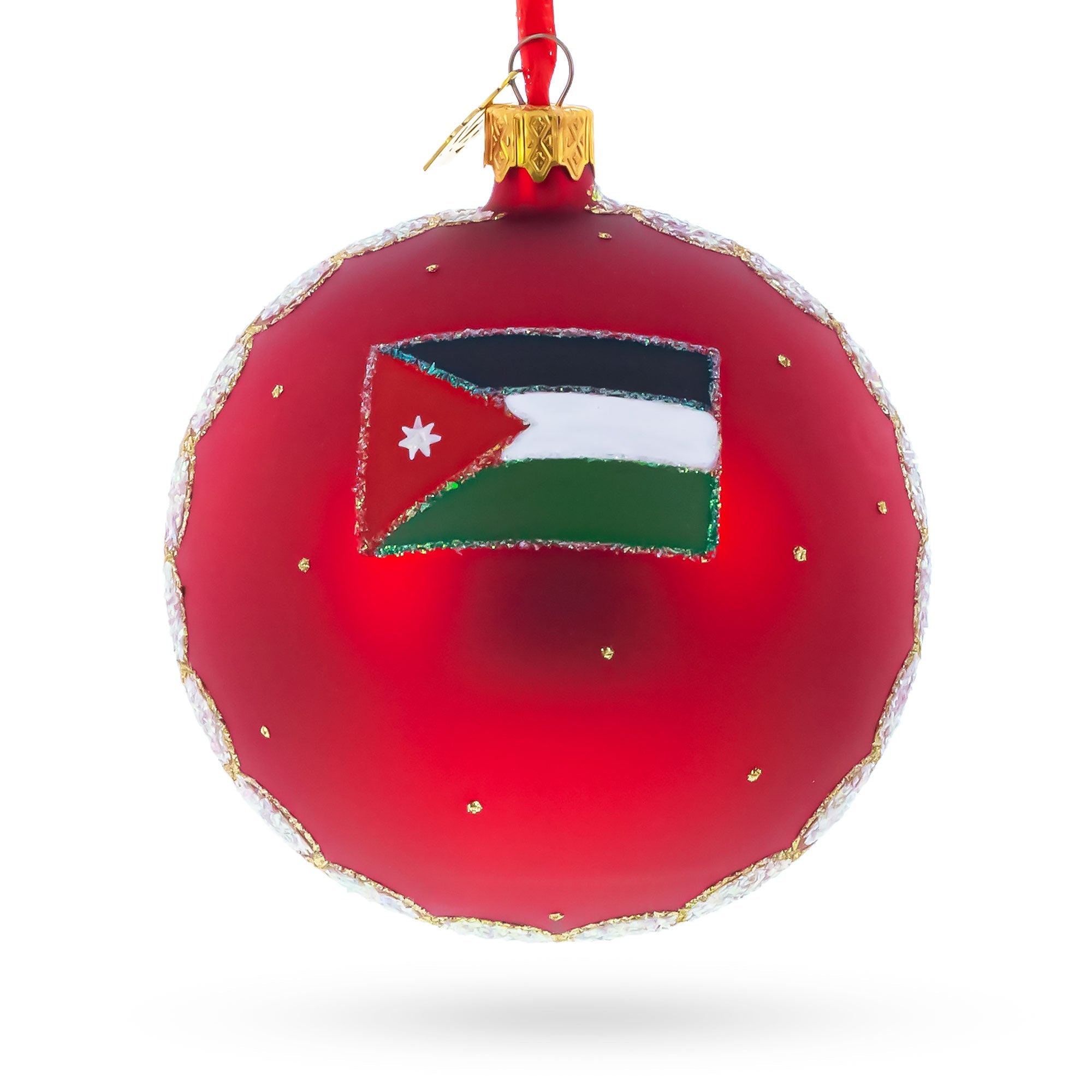 Petra, Jordan Glass Ball Christmas Ornament 4 Inches