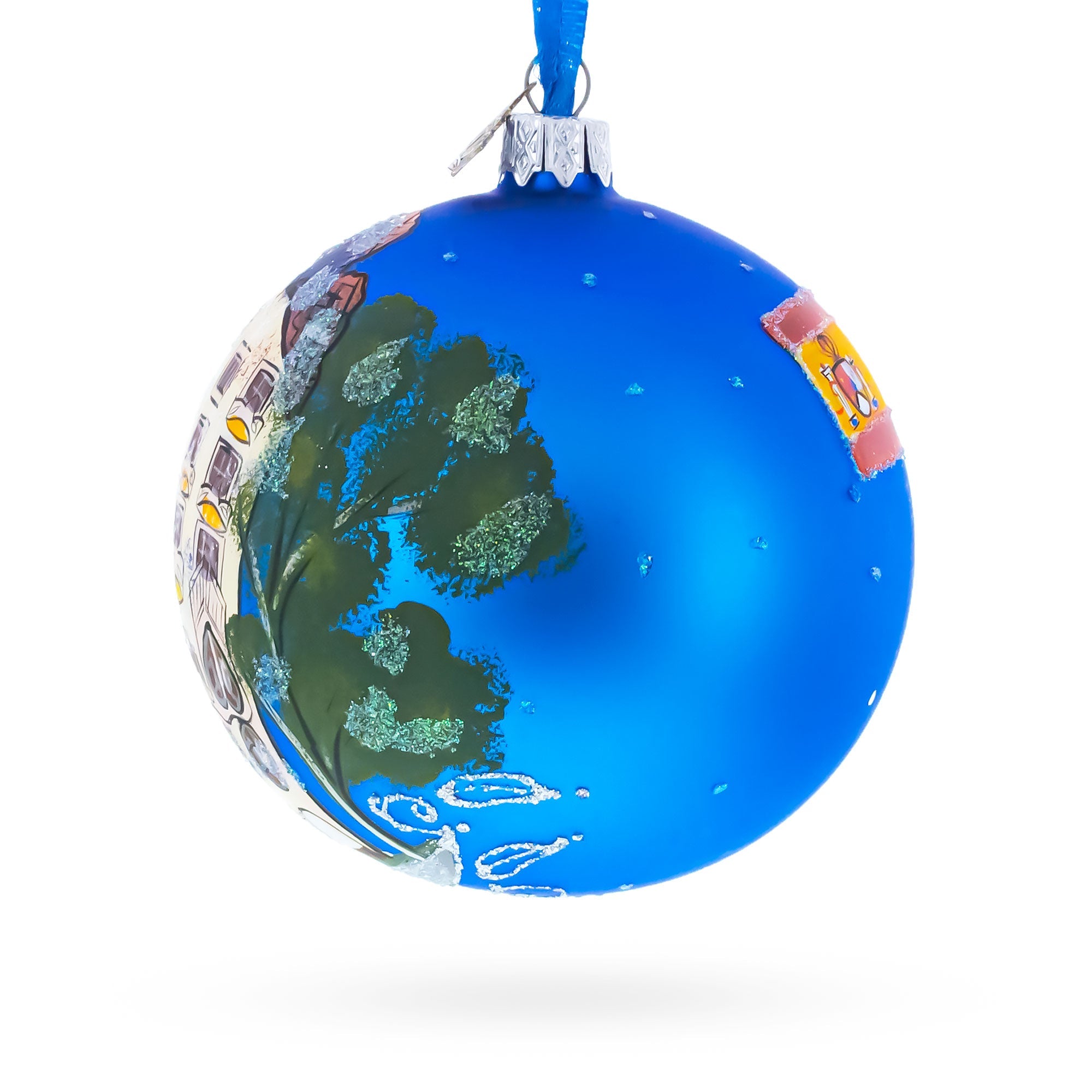 Casa Batllo, Barcelona, Spain Glass Ball Christmas Ornament 4 Inches