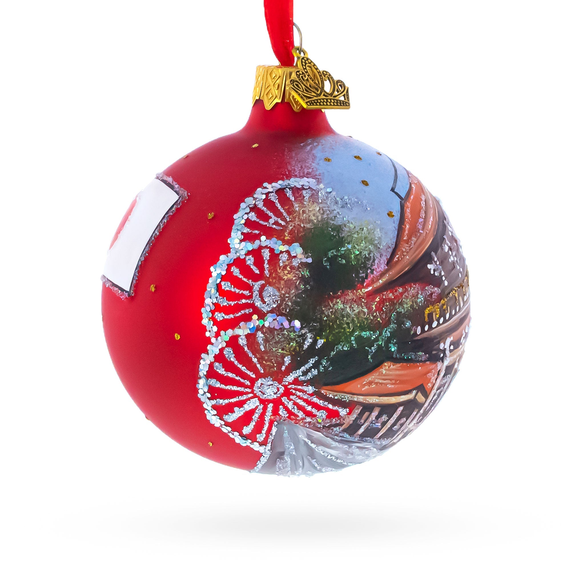 Meiji Jingu Shrine, Tokyo, Japan Glass Ball Christmas Ornament 3.25 Inches
