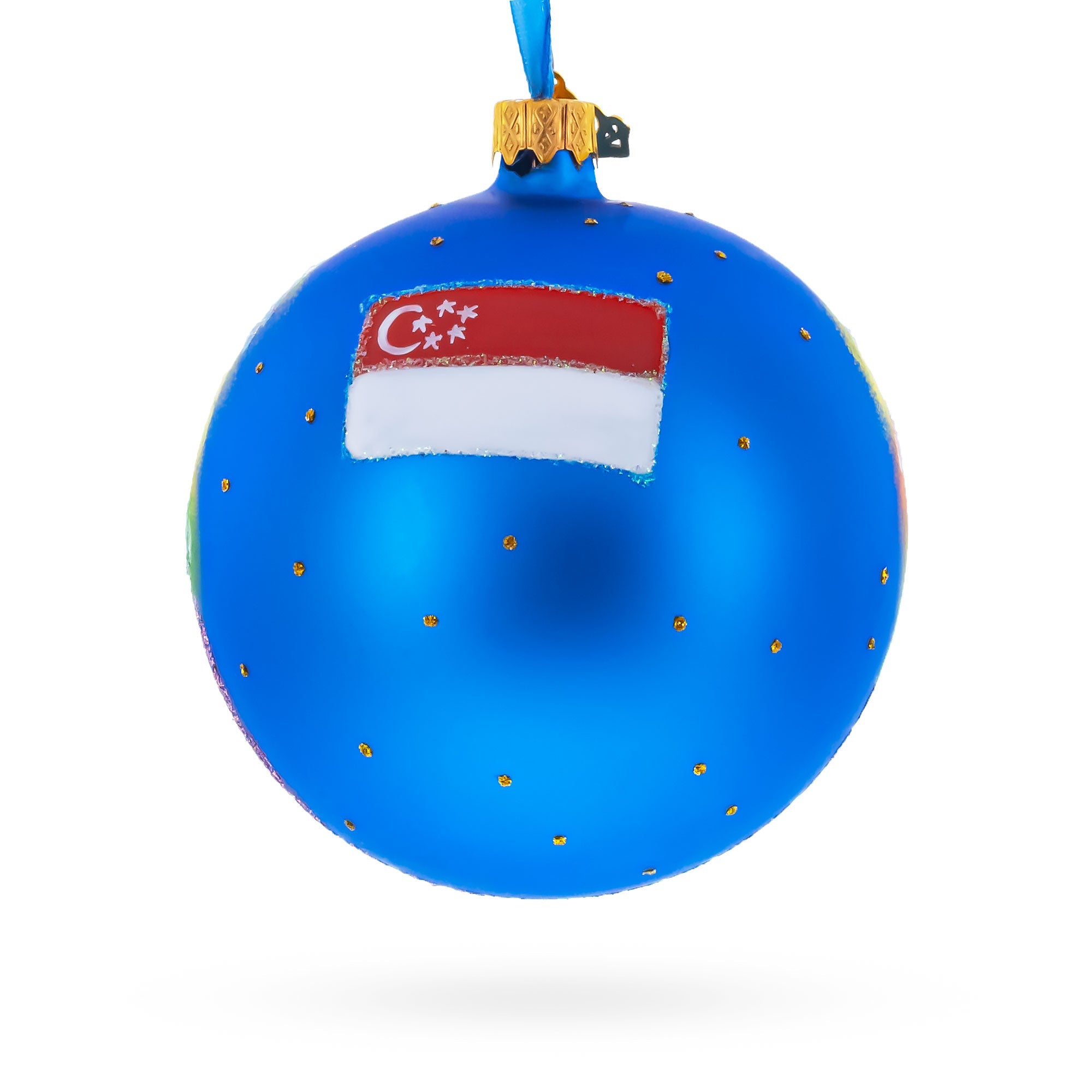 Botanic Gardens, Singapore Glass Ball Christmas Ornament 4 Inches