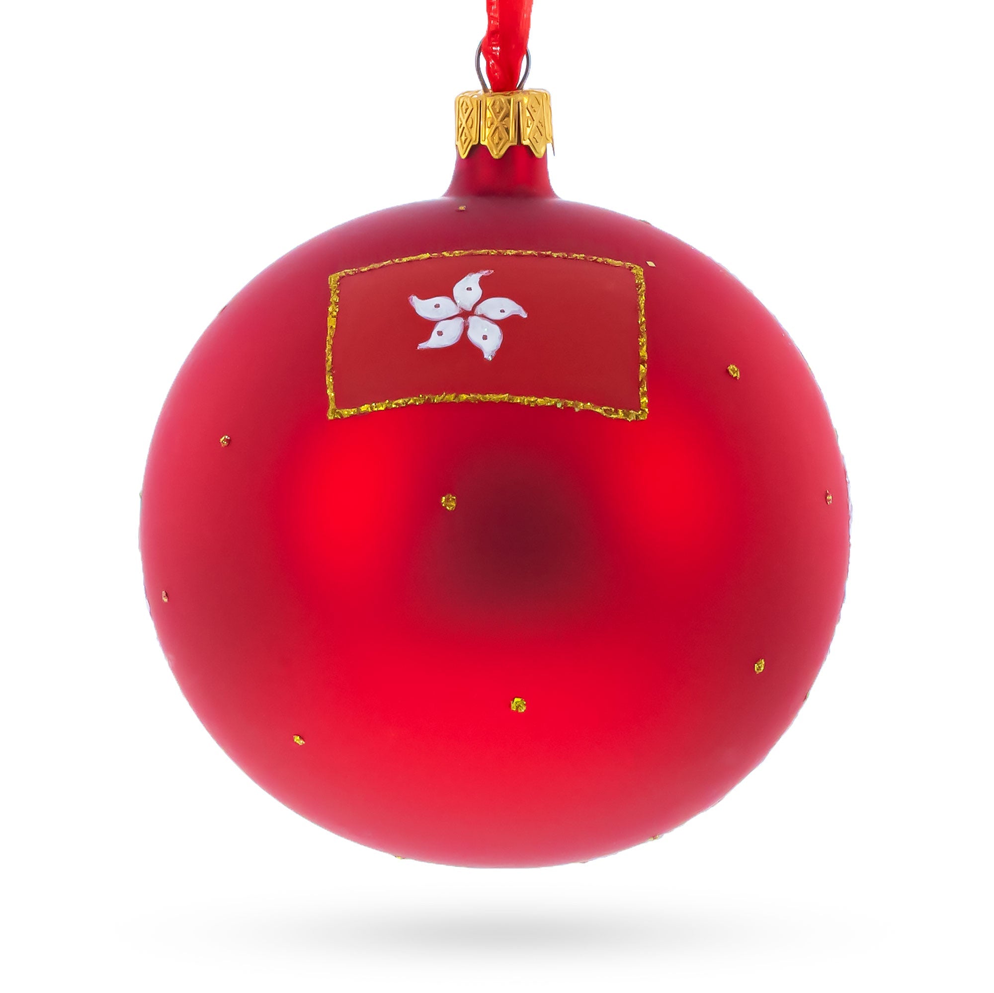 Star Ferry, Hong Kong Glass Ball Christmas Ornament 4 Inches