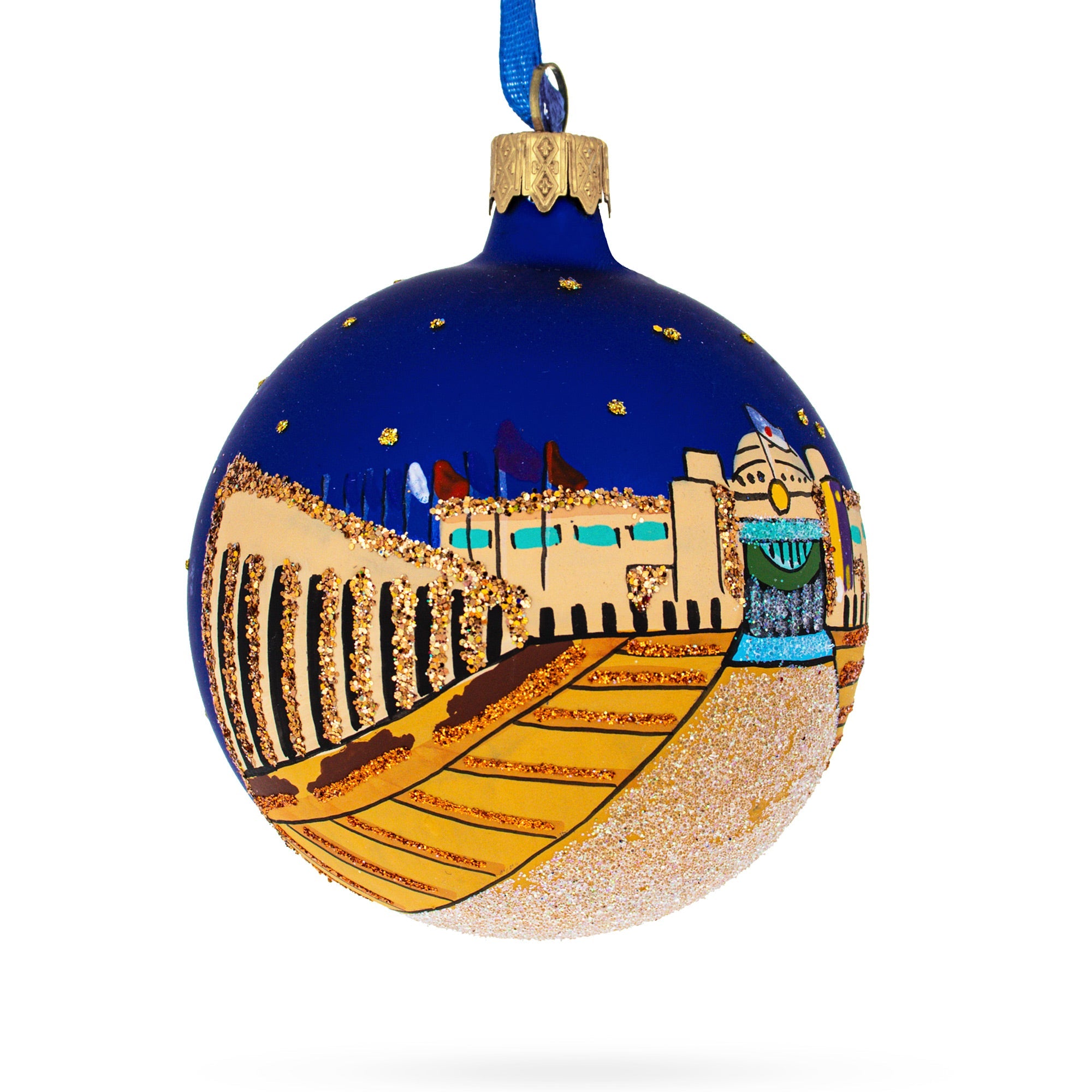 The War Memorial of Korea Glass Ball Christmas Ornament 3.25 Inches