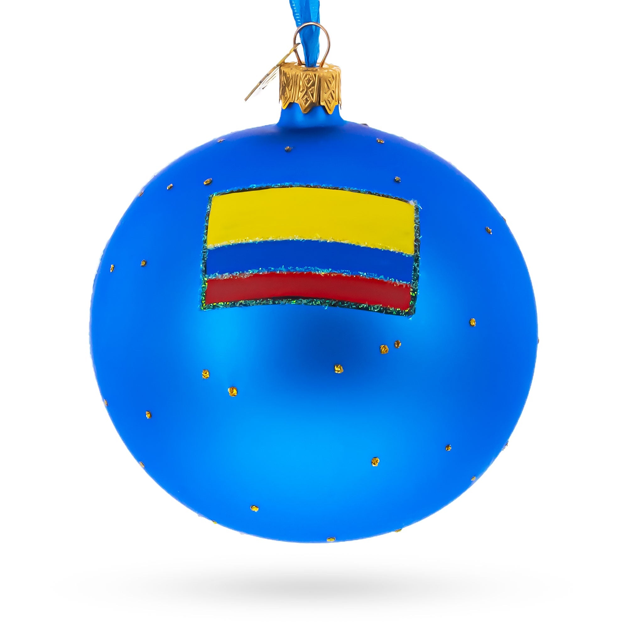 Mount Monserrate, Bogota, Colombia Glass Ball Christmas Ornament 4 Inches