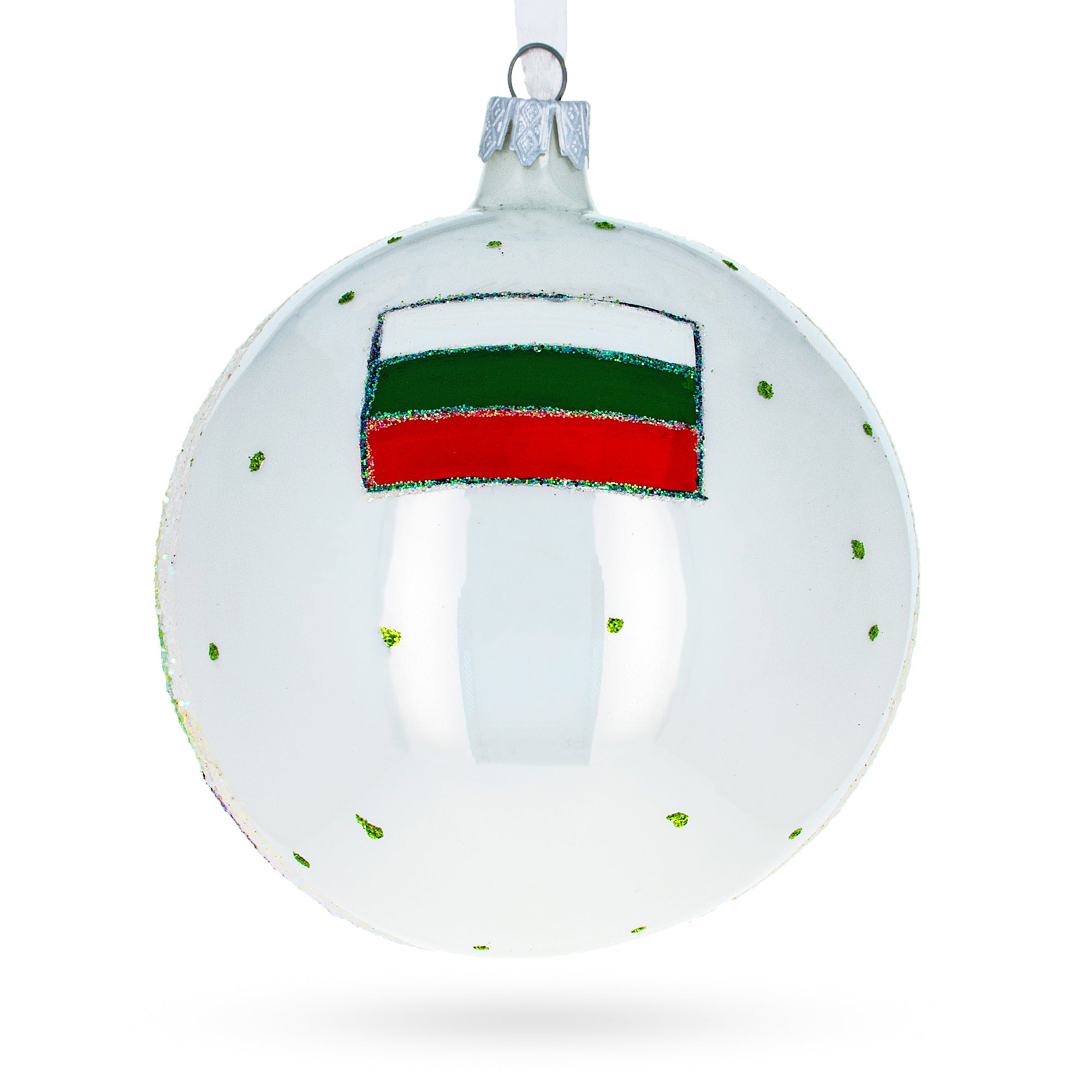 Nevski Cathedral, Sofia, Bulgaria Glass Ball Christmas Ornament 4 Inches