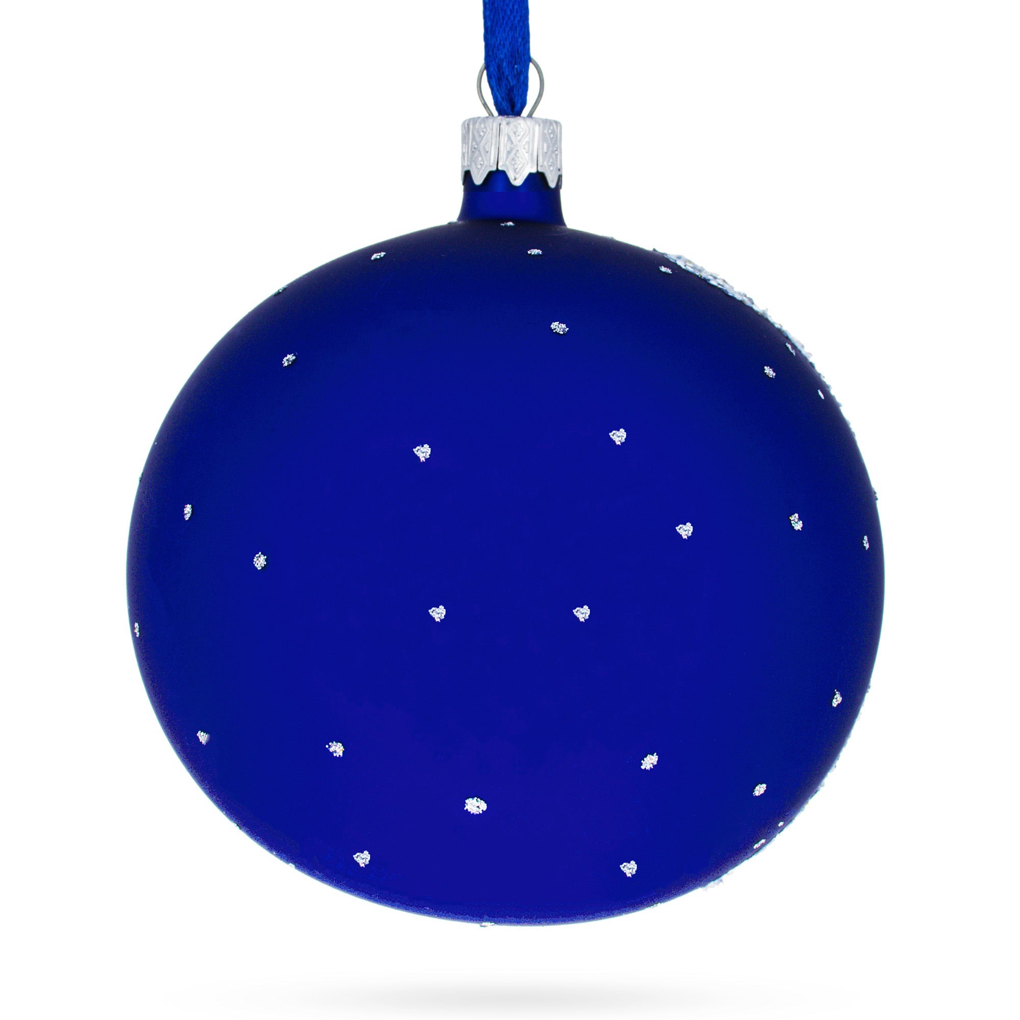 1913 'Paris Through the Window' by Marc Chagall Artistic Glass Ball Christmas Ornament 4 Inches