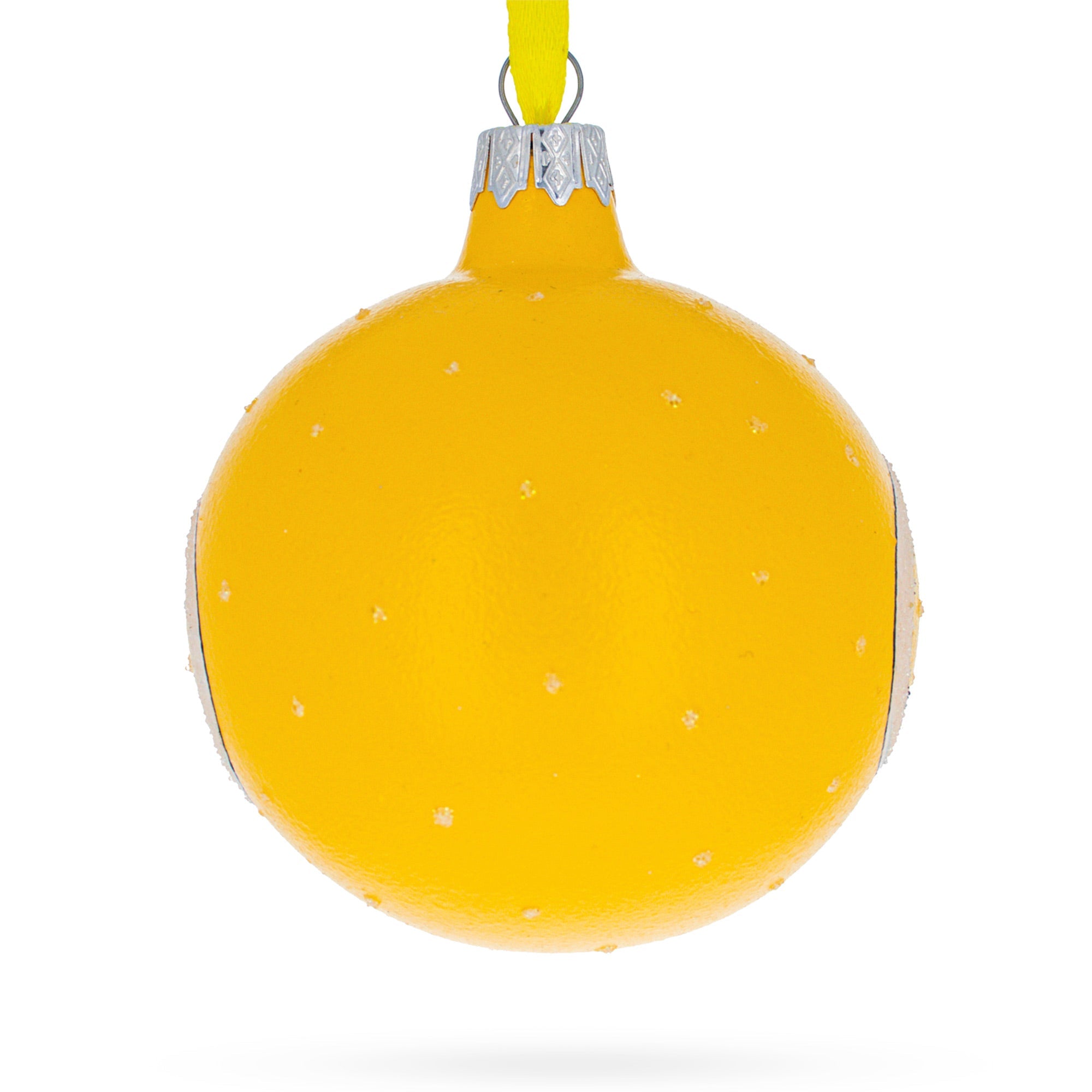 Masked Emotions of Quarantine Glass Ball Christmas Ornament 3.25 Inches