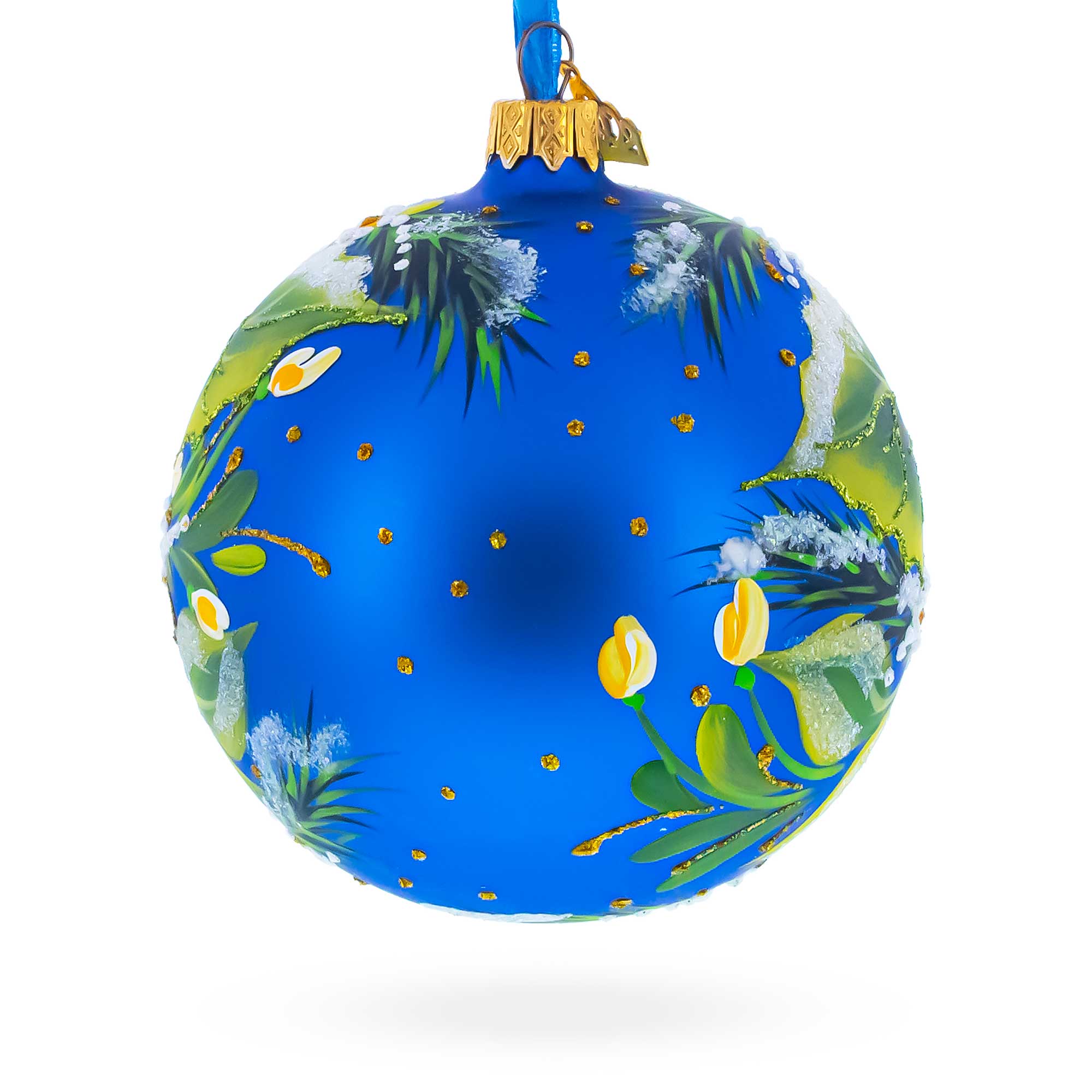 Christmas Magic Glass Ball Christmas Ornament, 4 Inches