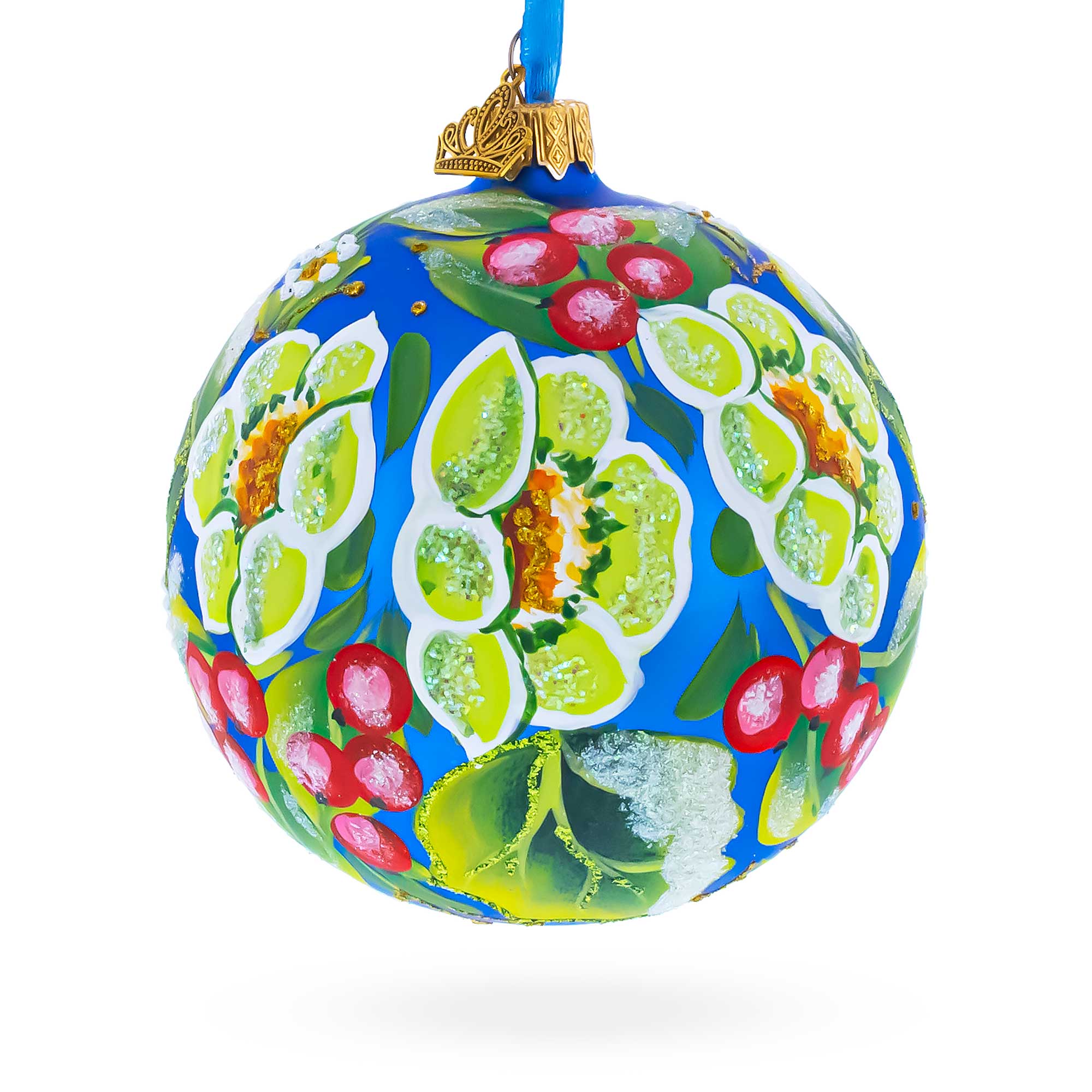 Christmas Magic Glass Ball Christmas Ornament, 4 Inches