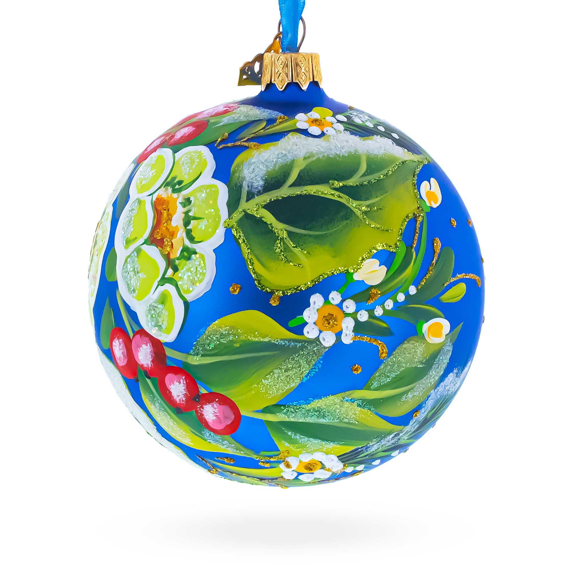 Christmas Magic Glass Ball Christmas Ornament, 4 Inches