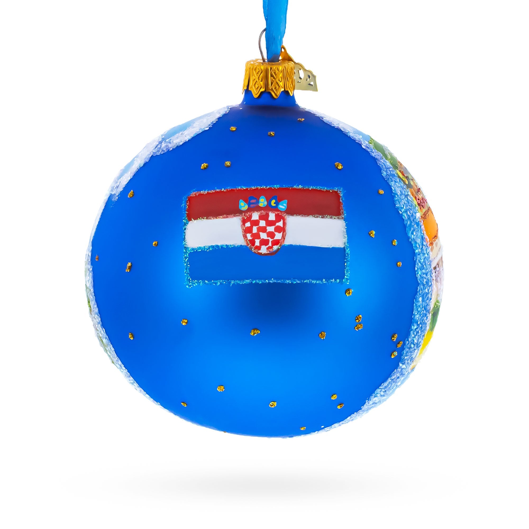 The Walls of Dubrovnik, Croatia Glass Ball Christmas Ornament 4 Inches