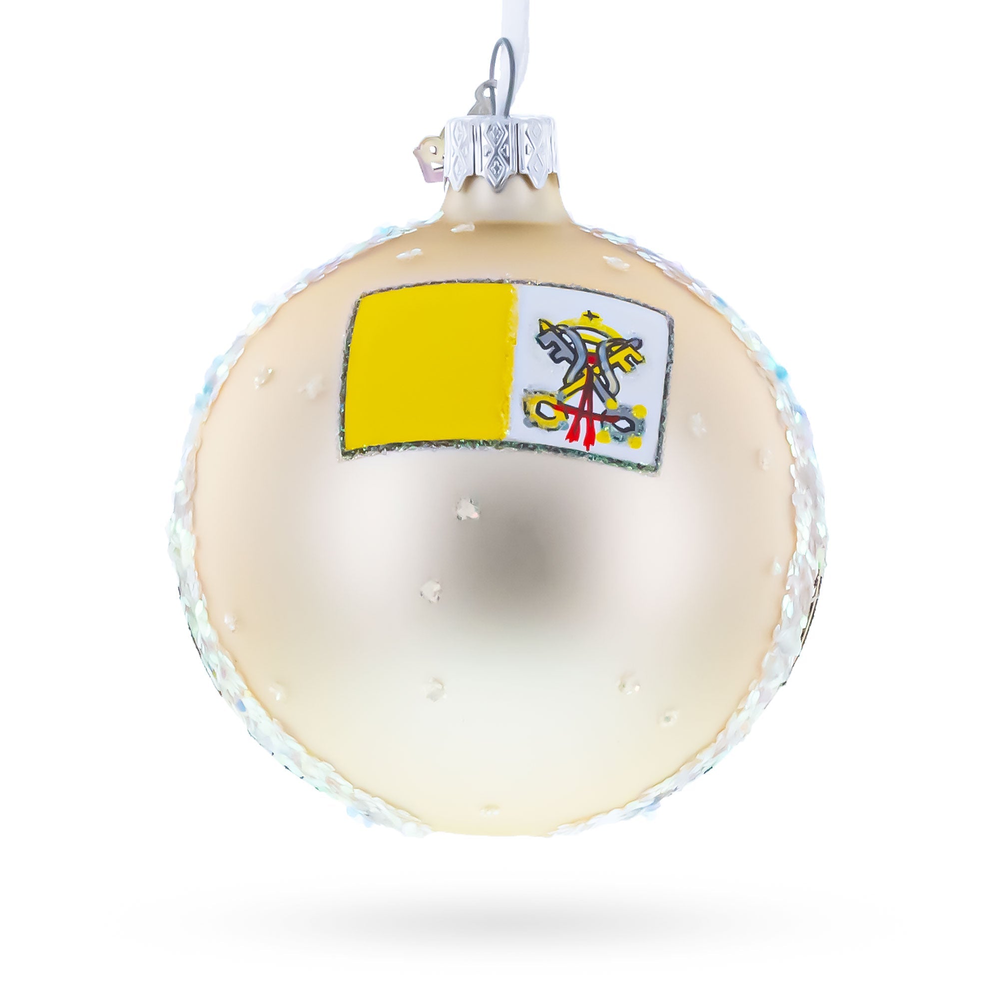The Papal Basilica of Saint Peter, Vatican Glass Ball Christmas Ornament 3.25 Inches
