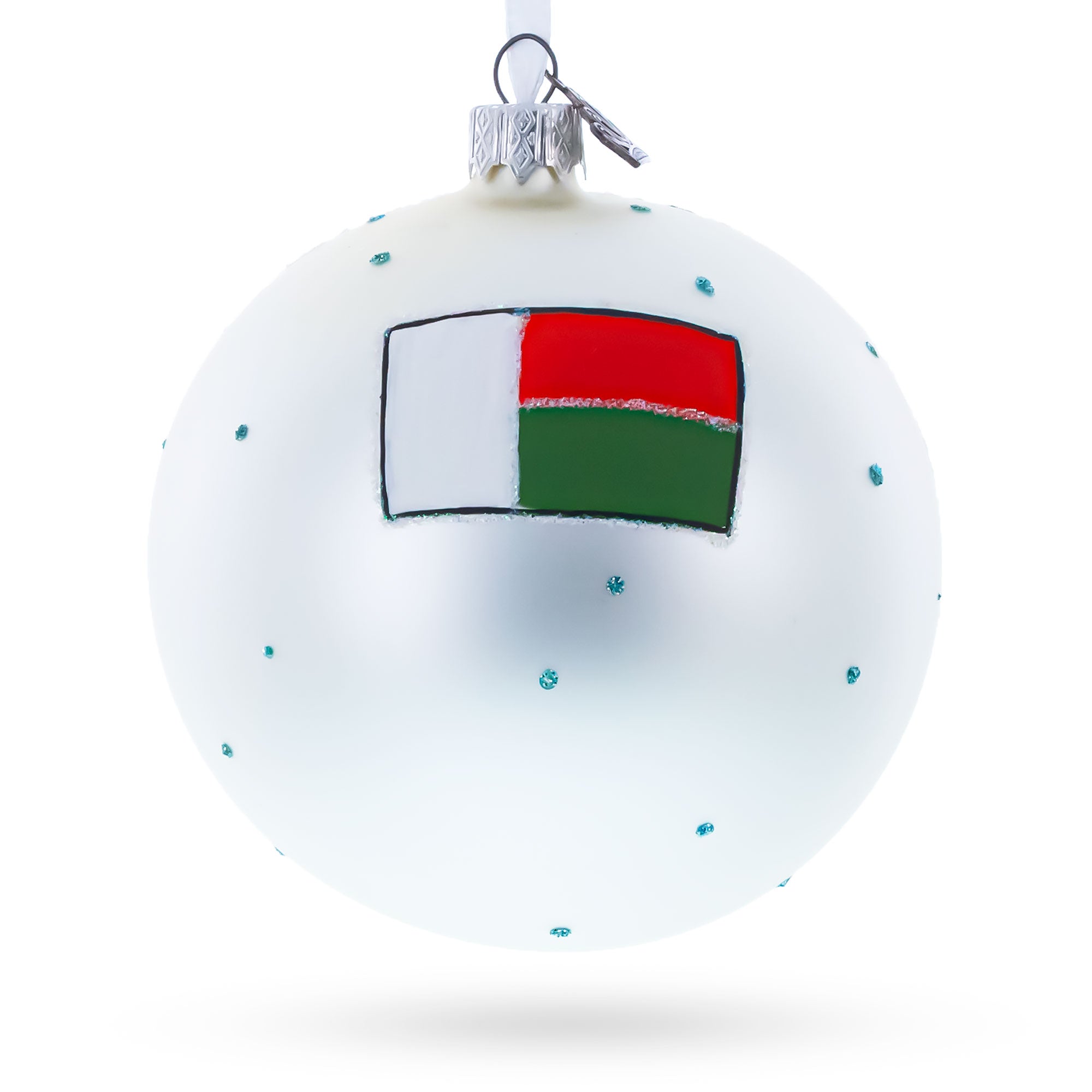 Avenue of the Baobabs, Madagascar Glass Ball Christmas Ornament 4 Inches