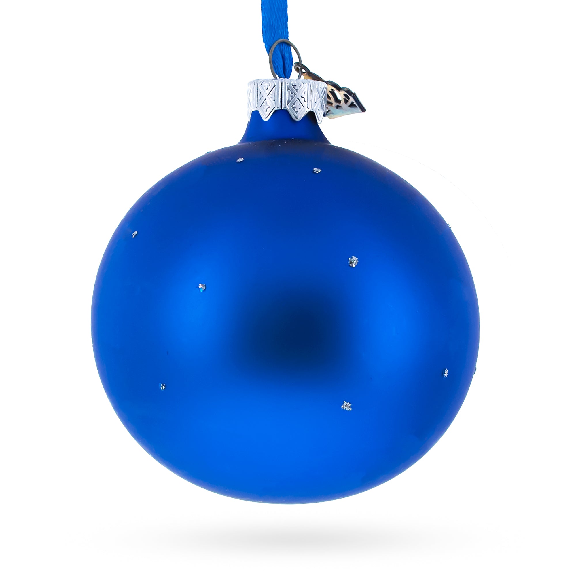 Silver Bars and Coins Glass Ball Christmas Ornament 3.25 Inches