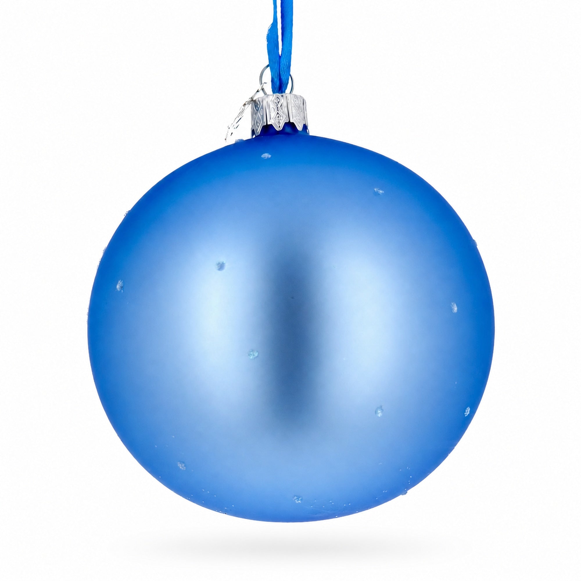 Dominican Republic Glass Ball Christmas Ornament 4 Inches