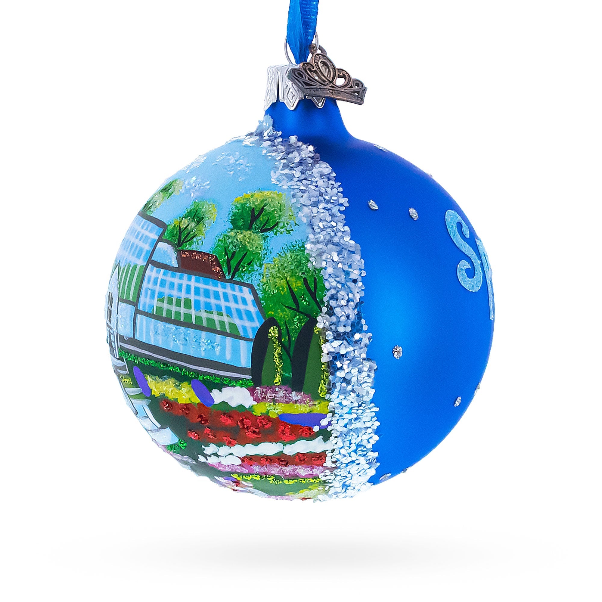 Manito Park, Spokane, Washington Glass Ball Christmas Ornament 3.25 Inches
