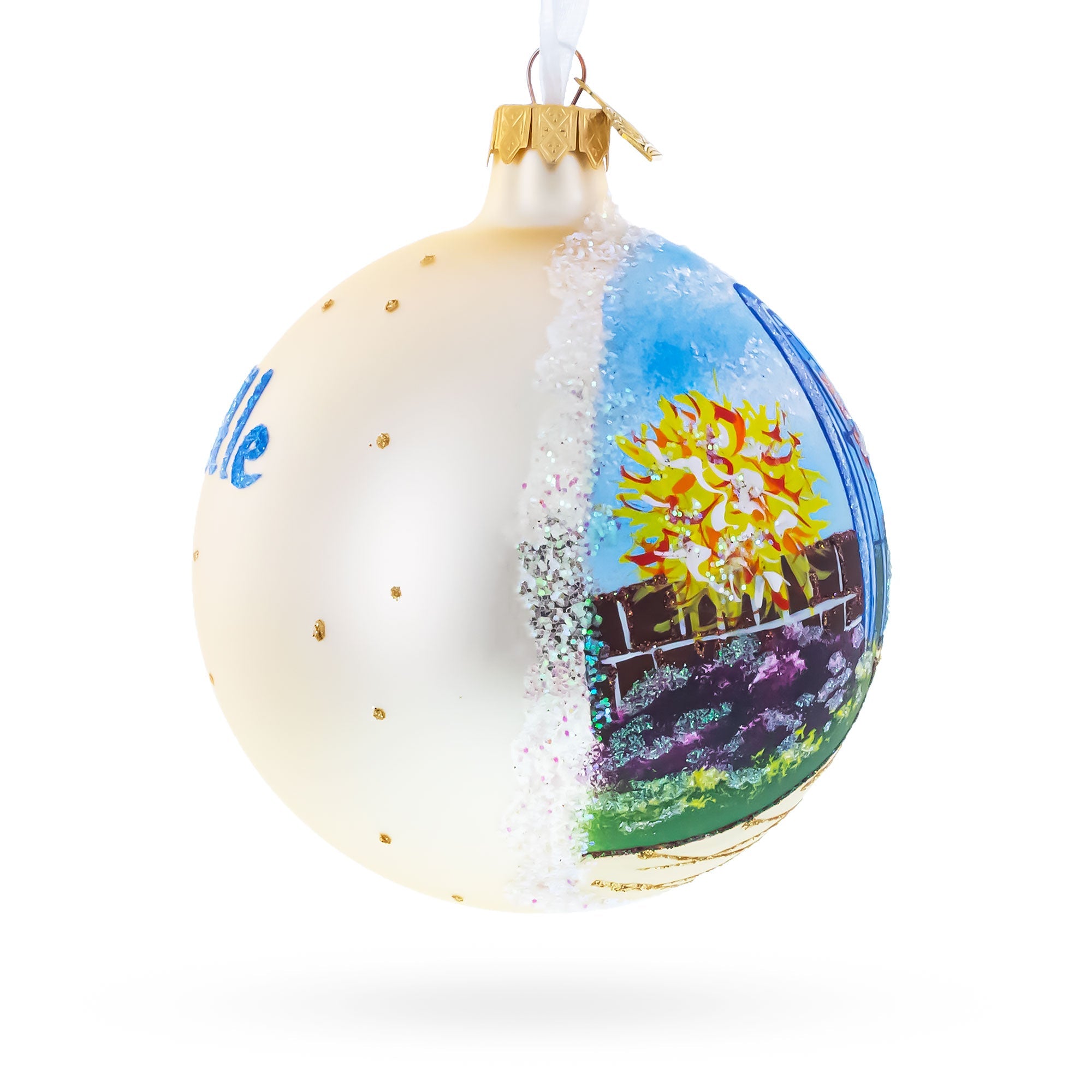 Chihuly Garden and Glass, Seattle, Washington Glass Ball Christmas Ornament 4 Inches