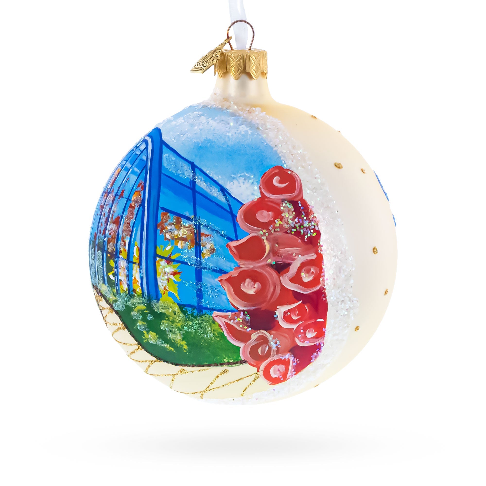 Chihuly Garden and Glass, Seattle, Washington Glass Ball Christmas Ornament 4 Inches