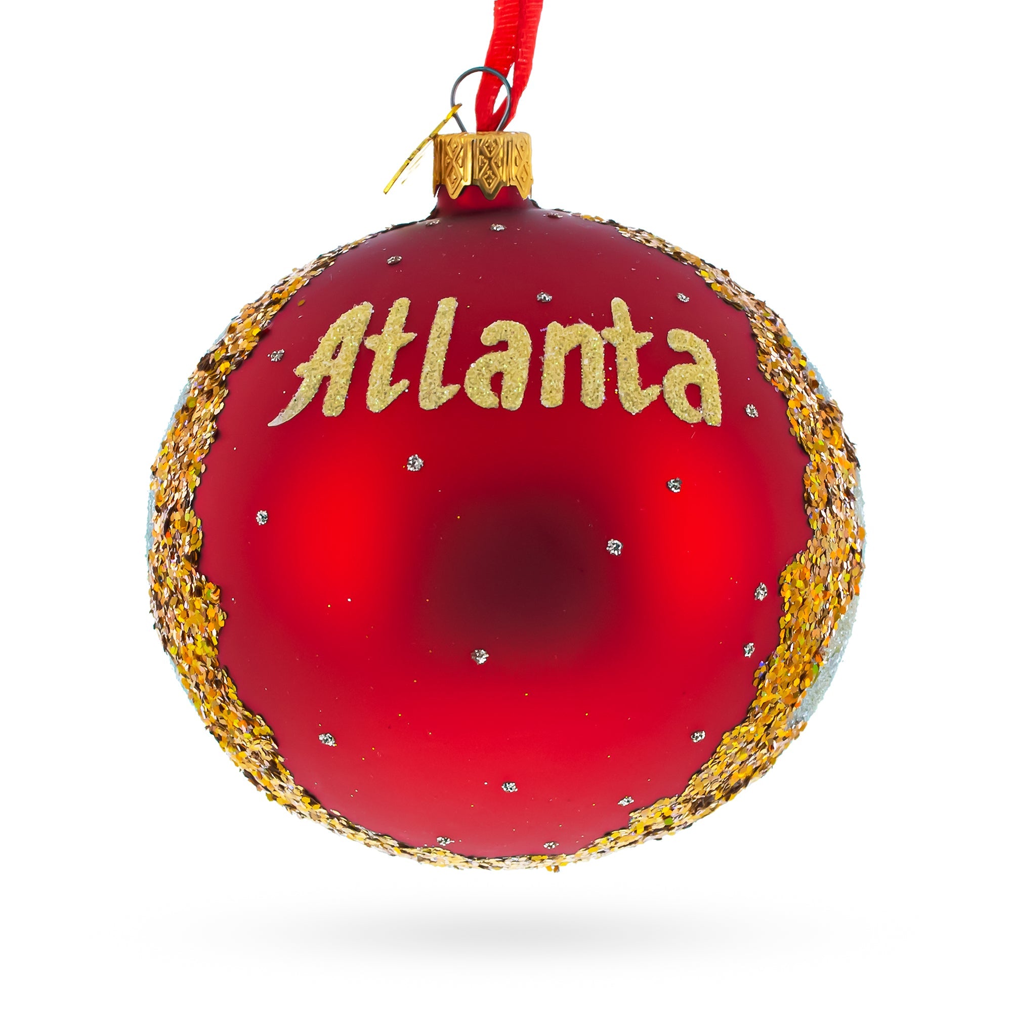 Georgia Aquarium, Atlanta, Georgia Glass Ball Christmas Ornament 4 Inches
