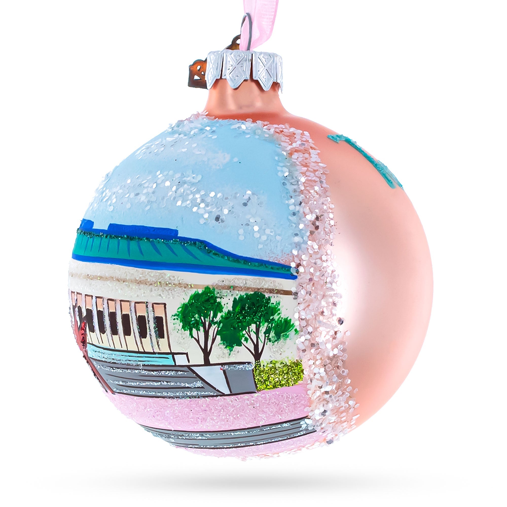 Toledo Museum of Art, Toledo, Ohio Glass Ball Christmas Ornament 3.25 Inches