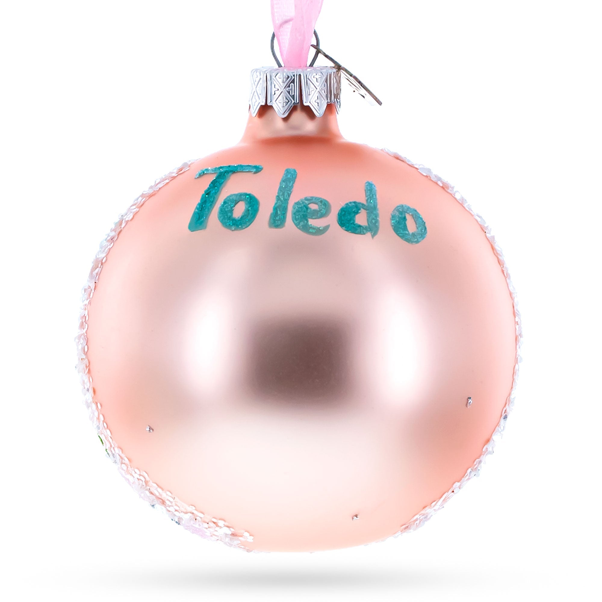 Toledo Museum of Art, Toledo, Ohio Glass Ball Christmas Ornament 3.25 Inches