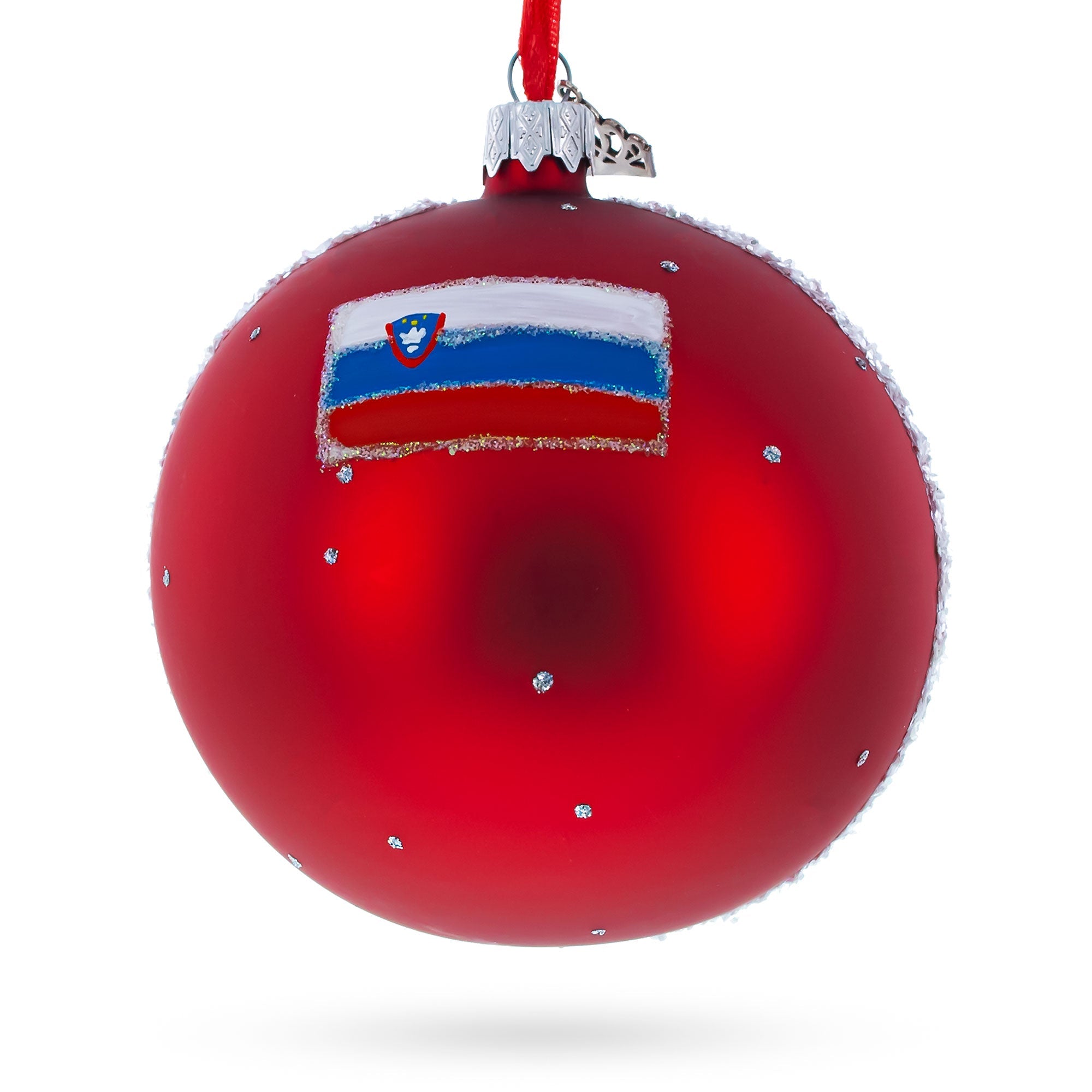 Lake Bled, Slovenia Glass Ball Christmas Ornament 4 Inches