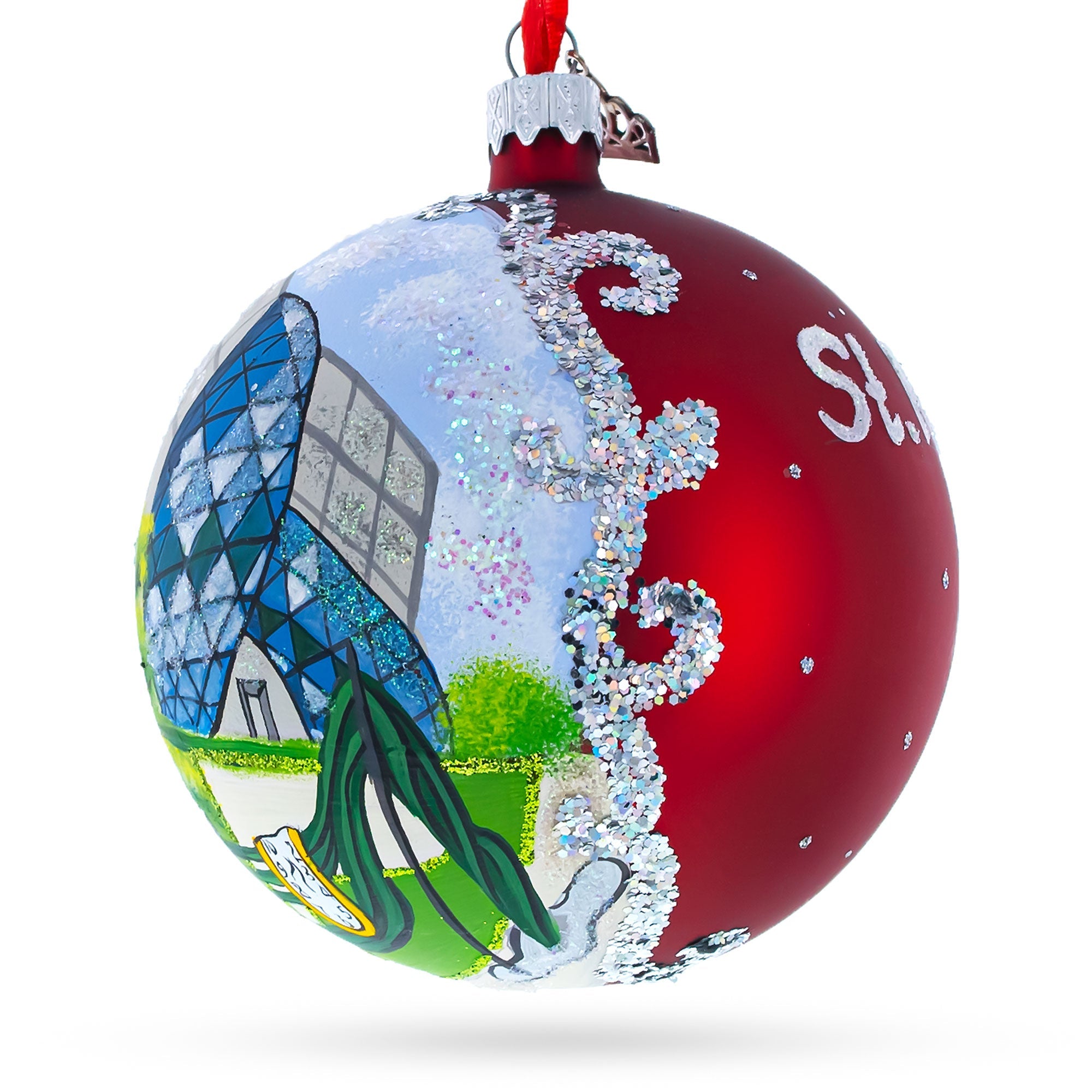 The Dali Museum, St. Petersburg, Florida Glass Ball Christmas Ornament 4 Inches